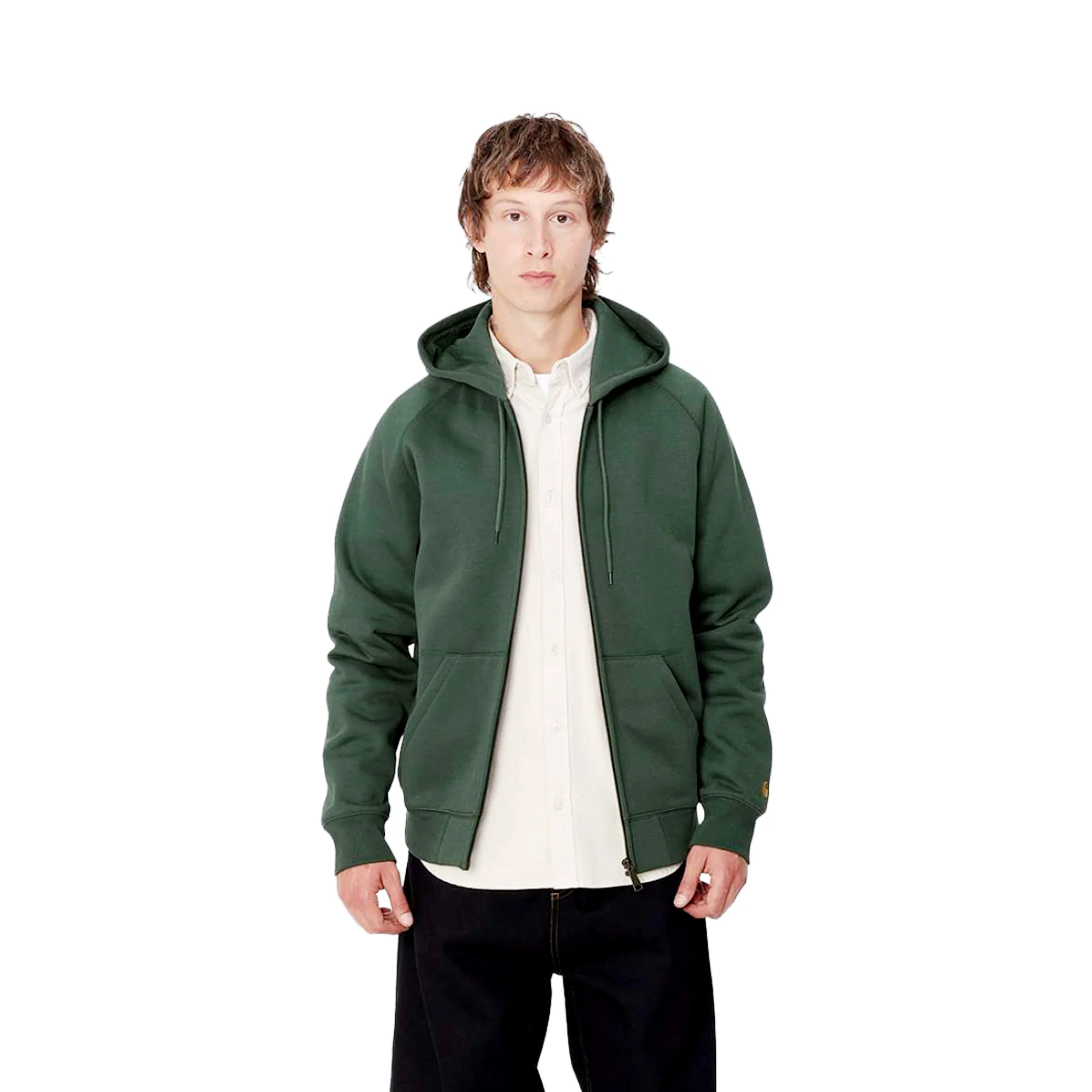 Carhartt WIP Hooded Chase Jacket Sycamore Tree/Gold