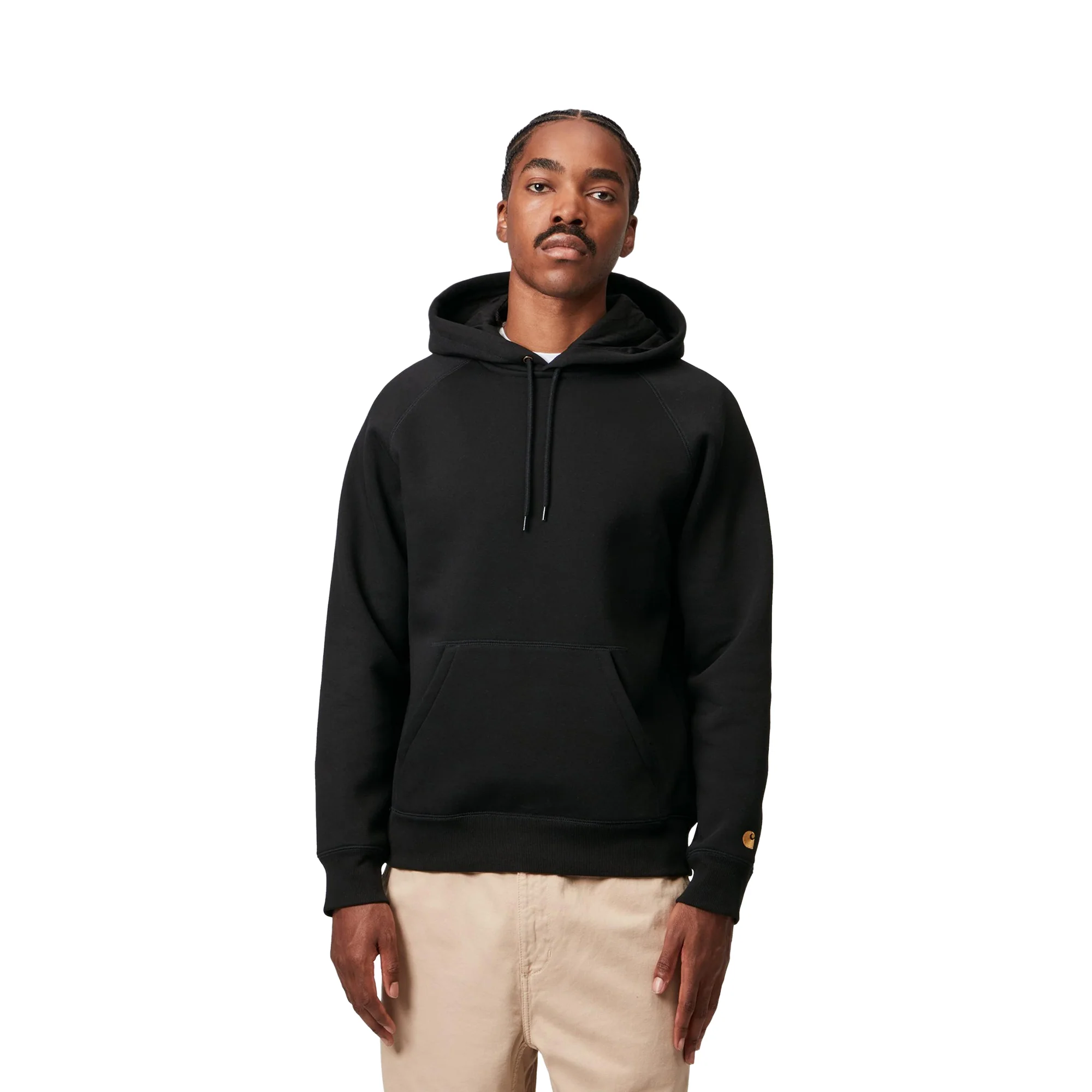 Carhartt WIP Hooded Chase Sweat Black/Gold