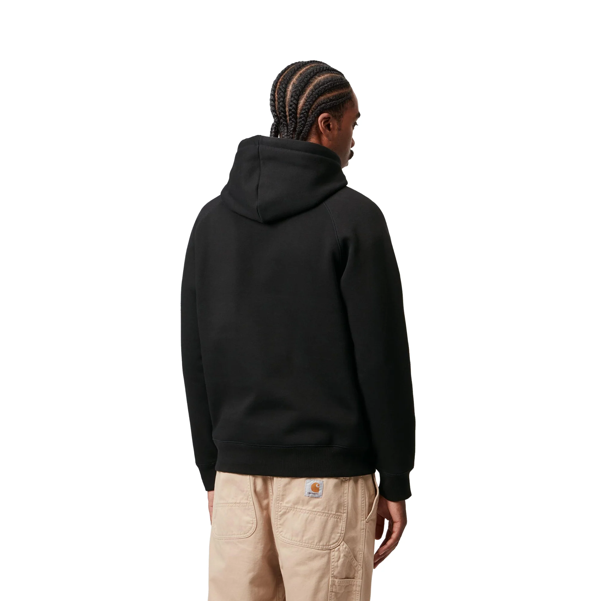 Carhartt WIP Hooded Chase Sweat Black/Gold - Image 2