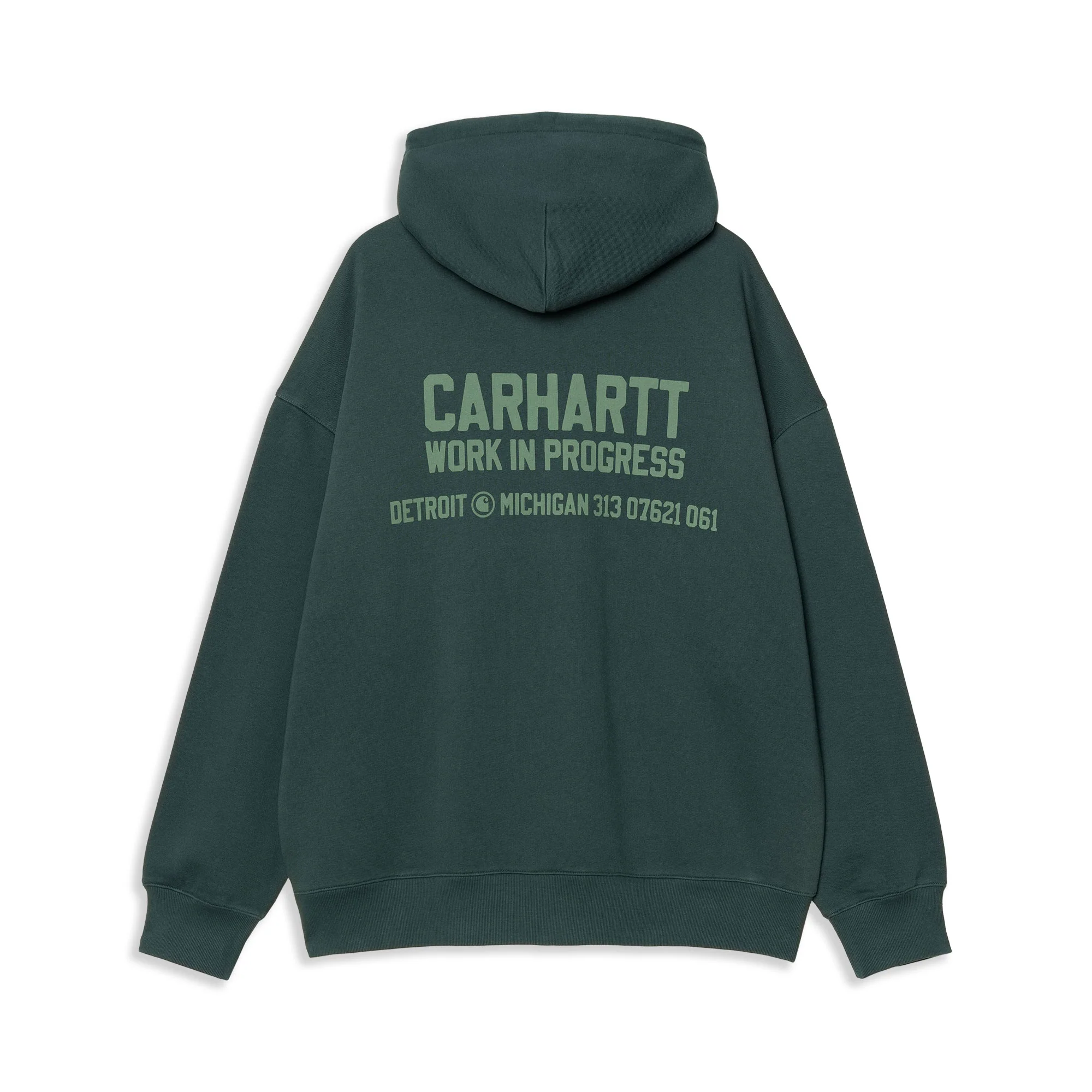 Carhartt WIP Hooded Distance Sweat Dark Fir stone dyed - Image 2