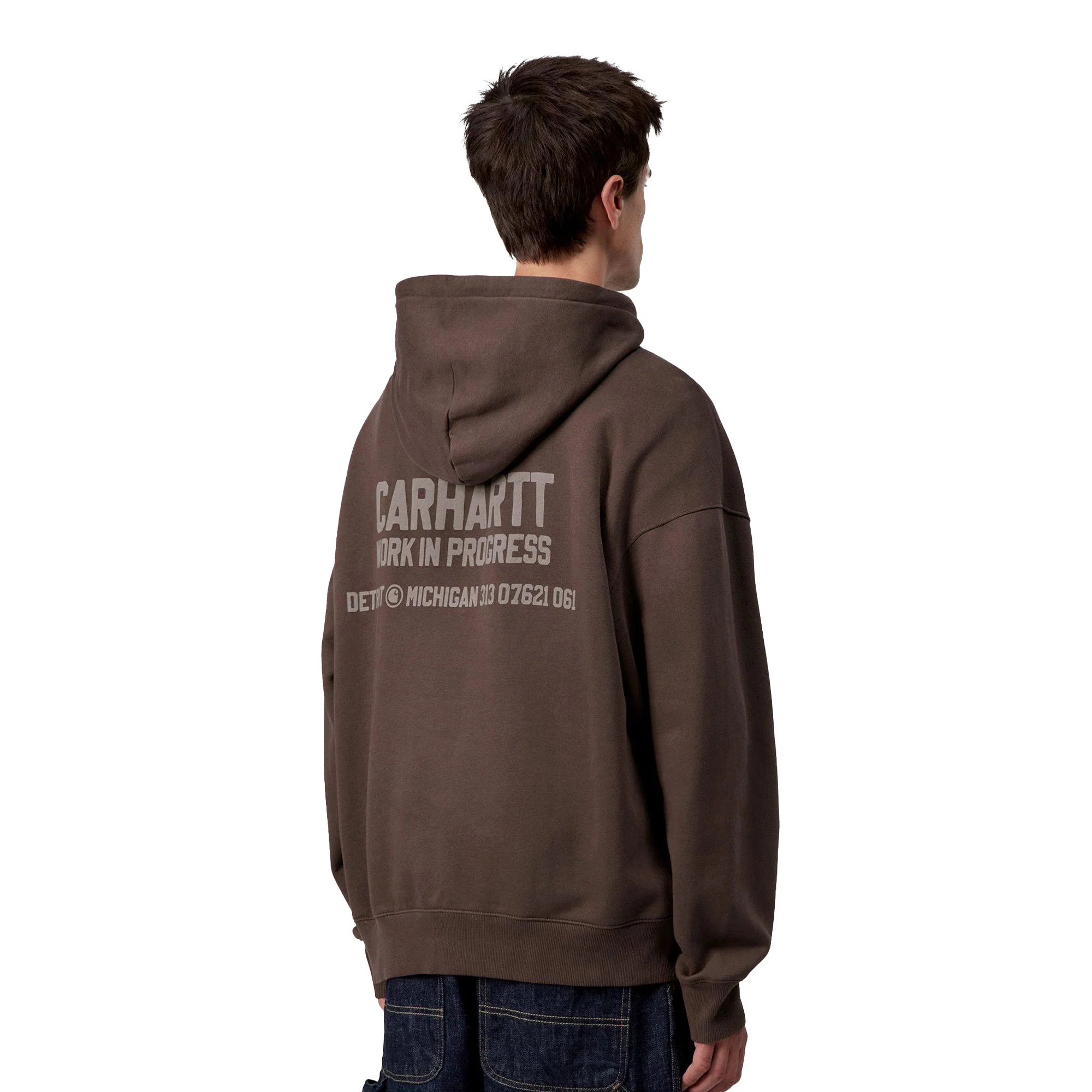 Carhartt WIP Hooded Distance Sweat Palisander stone dyed - Image 2