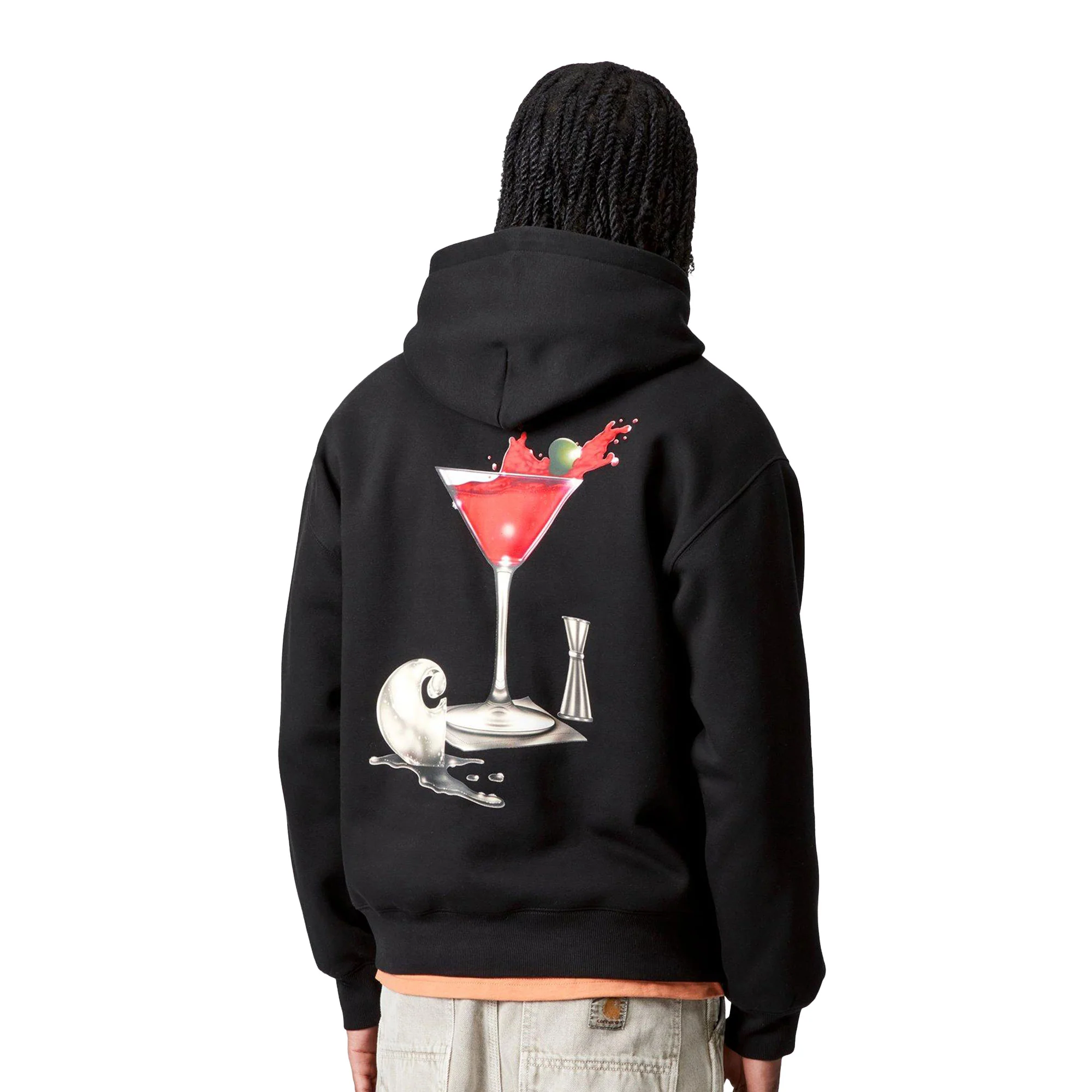 Carhartt WIP Hooded Jake Garcia Sweat Black - Image 2