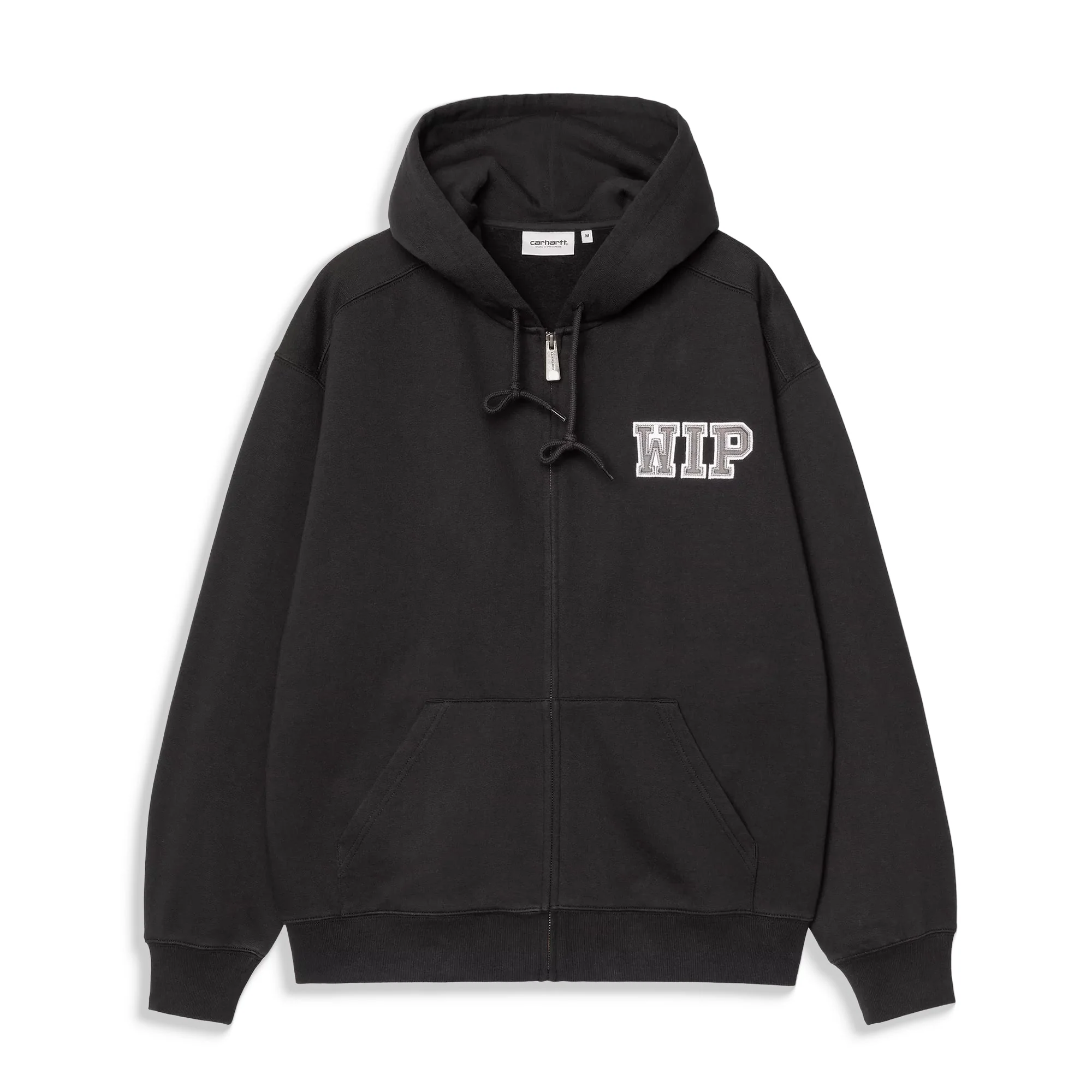 Carhartt WIP Hooded Mini Wip Sweat Jacket Black stone washed - Image 3