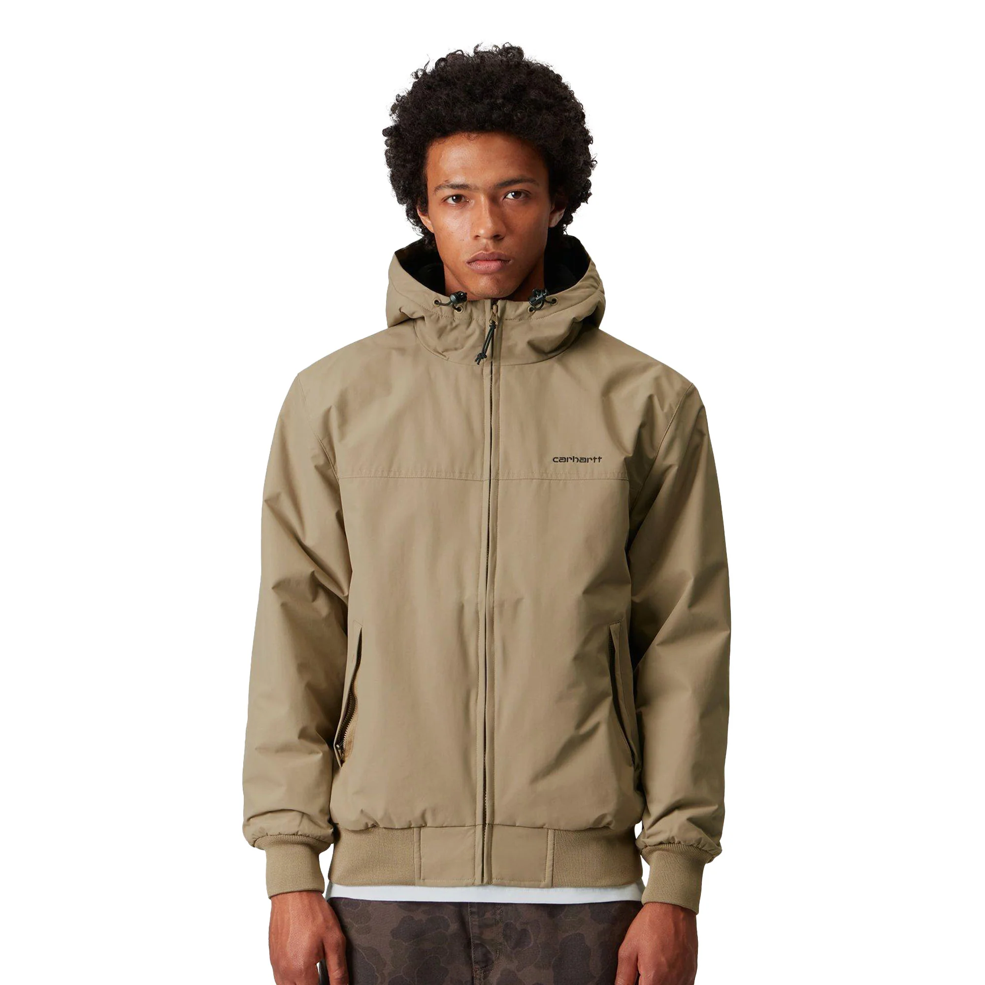 Carhartt WIP Hooded Sail Jacket Leather/Black