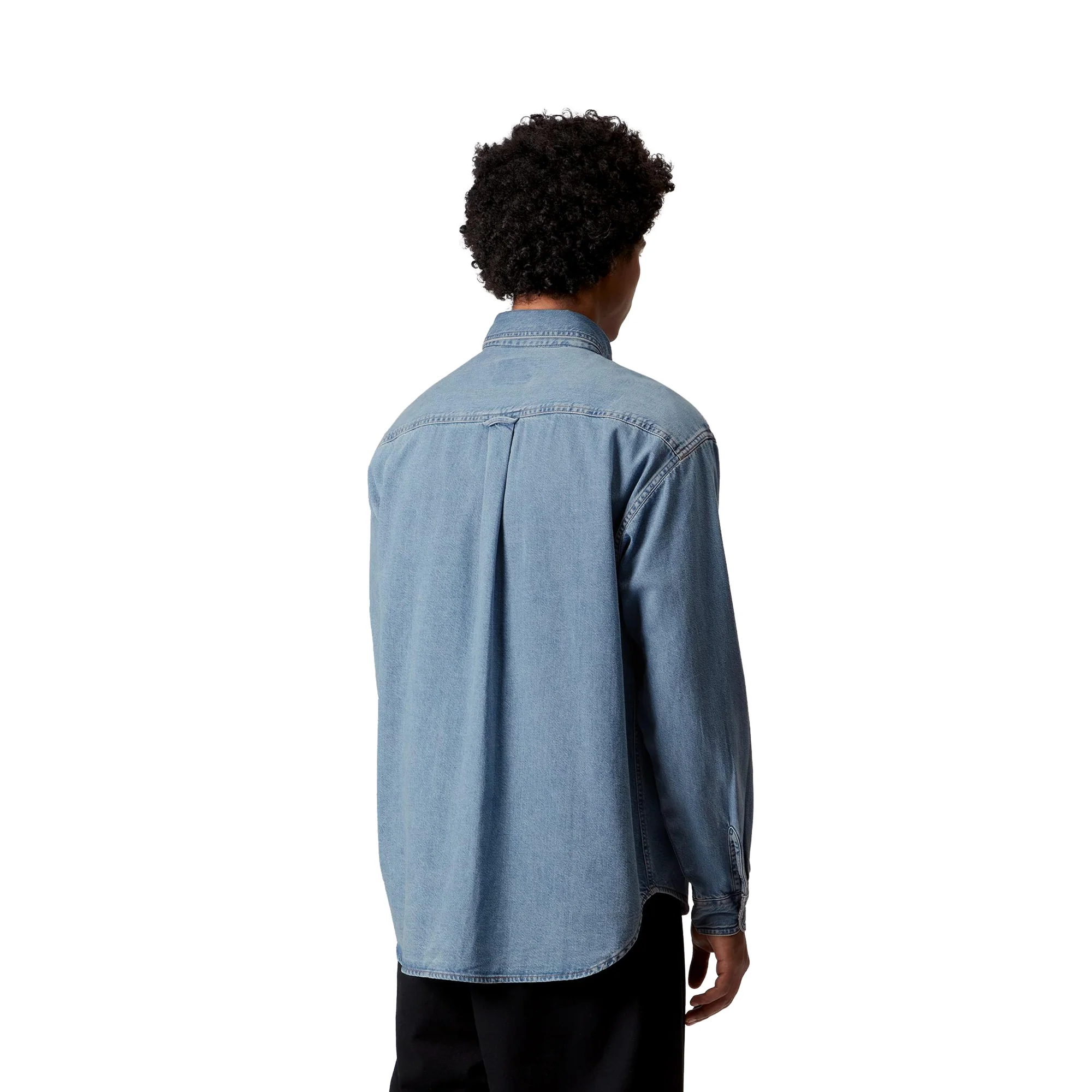 Carhartt WIP L/S Lucas Shirt Blue bleached - Image 2