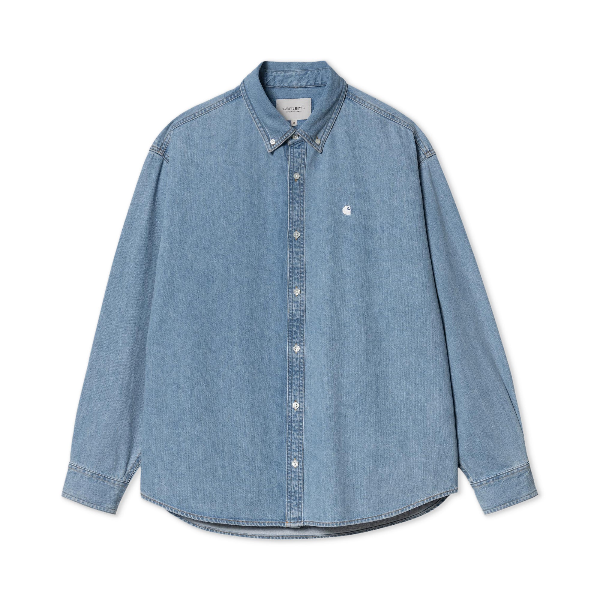 Carhartt WIP L/S Lucas Shirt Blue bleached - Image 3