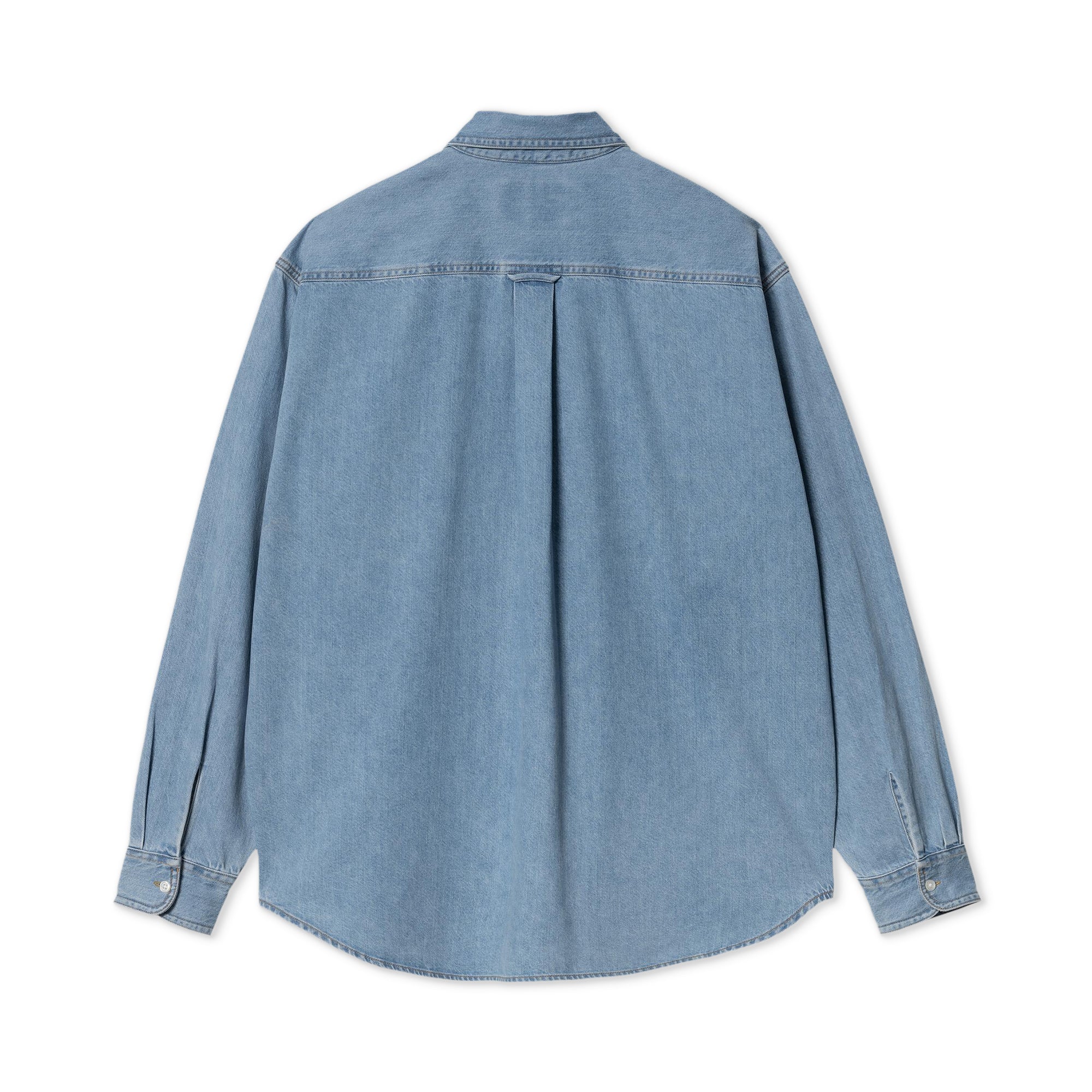 Carhartt WIP L/S Lucas Shirt Blue bleached - Image 4