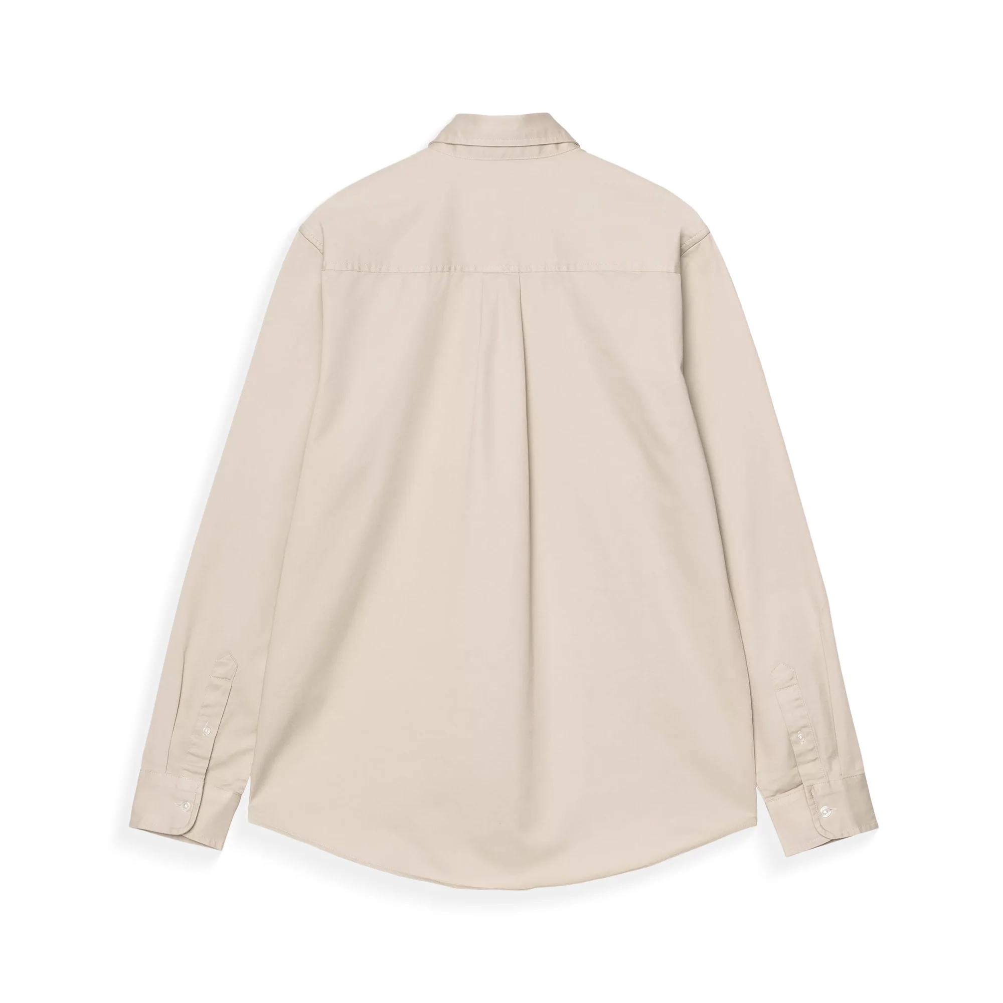 Carhartt WIP L/S Madison Shirt Stone/White - Image 2