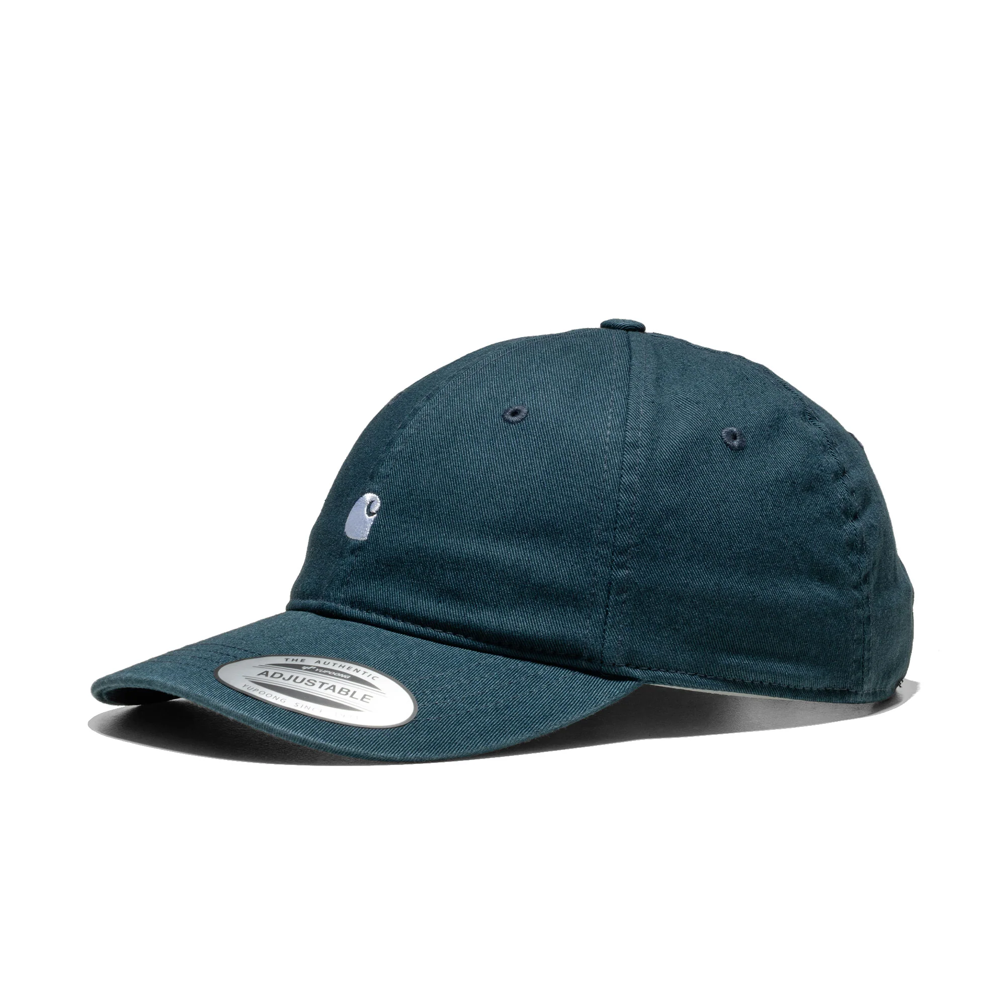 Carhartt WIP Madison Logo Cap Deep Lagoon/White - Image 2