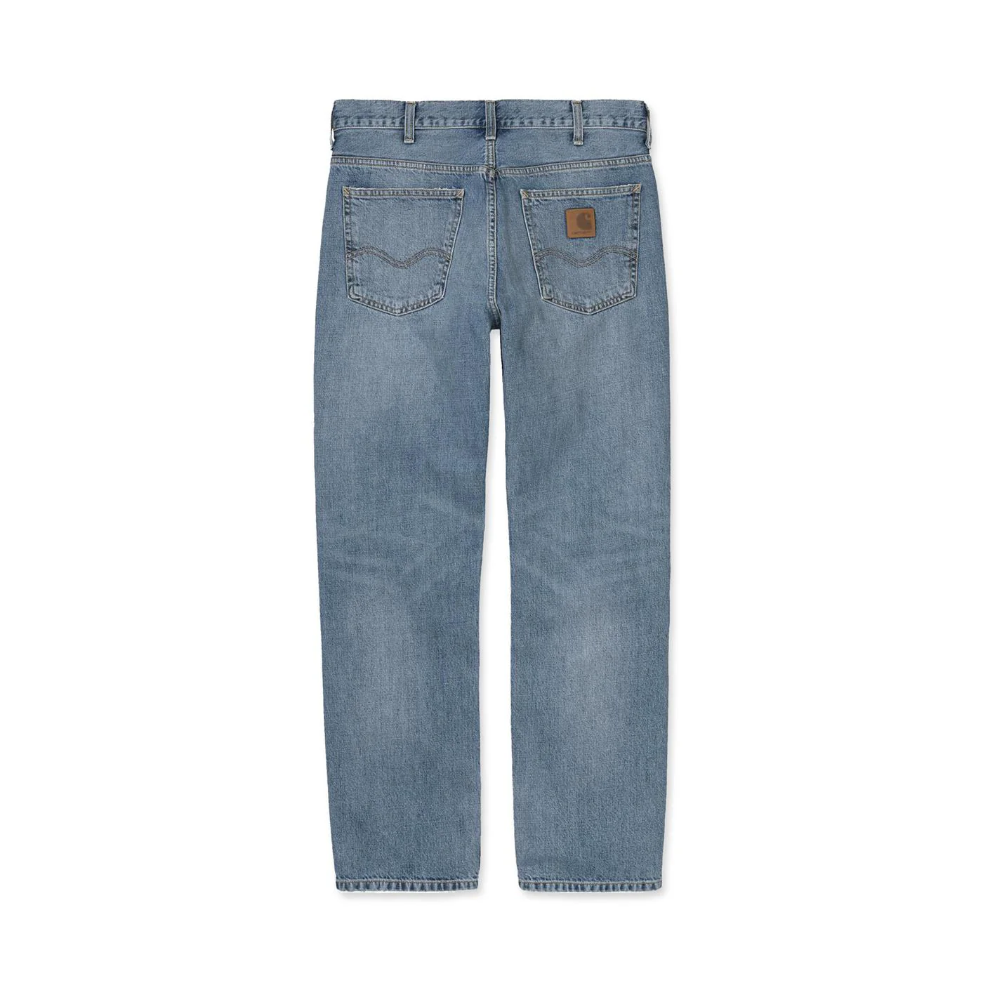 Carhartt WIP Marlow Pant Blue Worn Bleached - Image 2