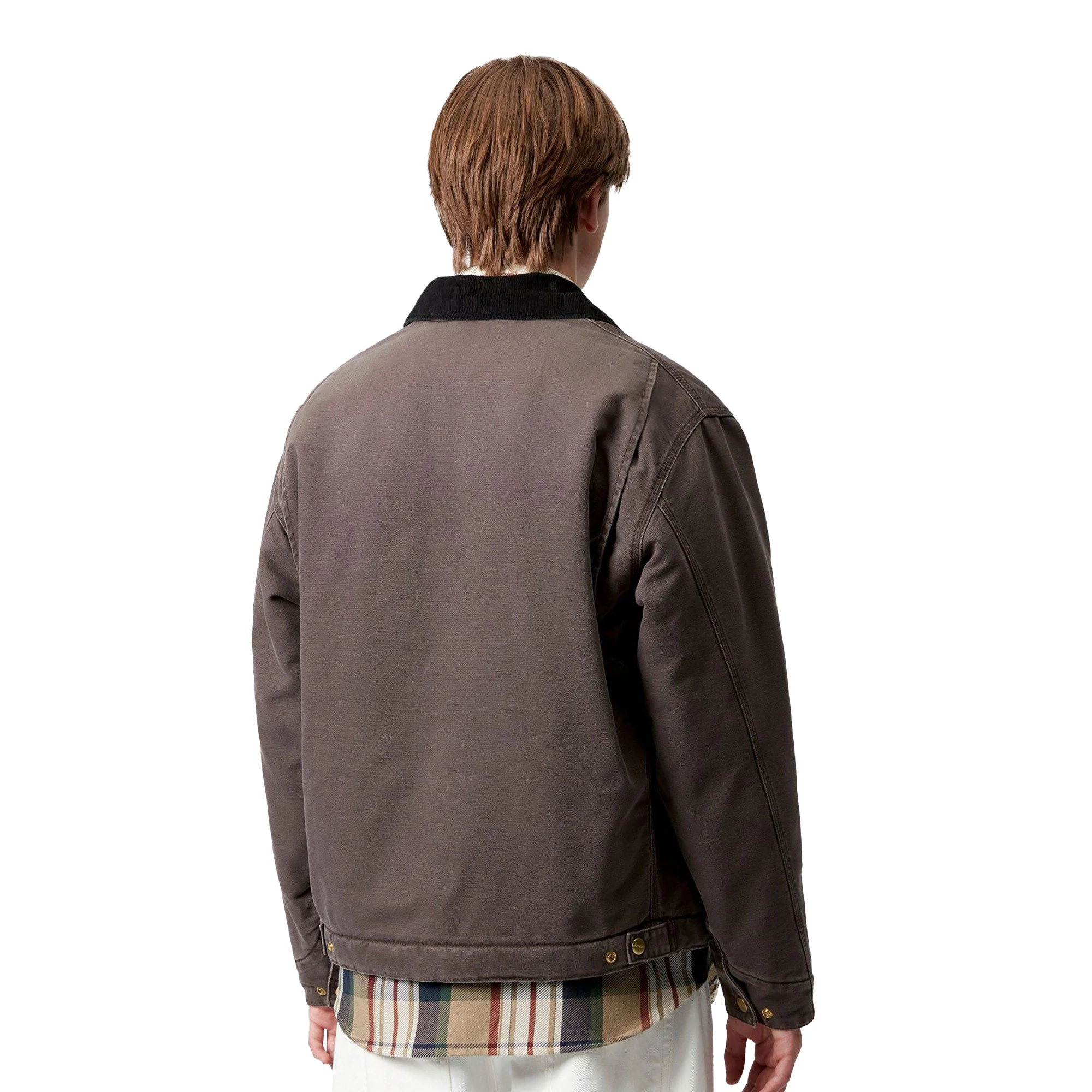 Carhartt WIP OG Detroit Jacket Tobacco/Black stone canvas - Image 2