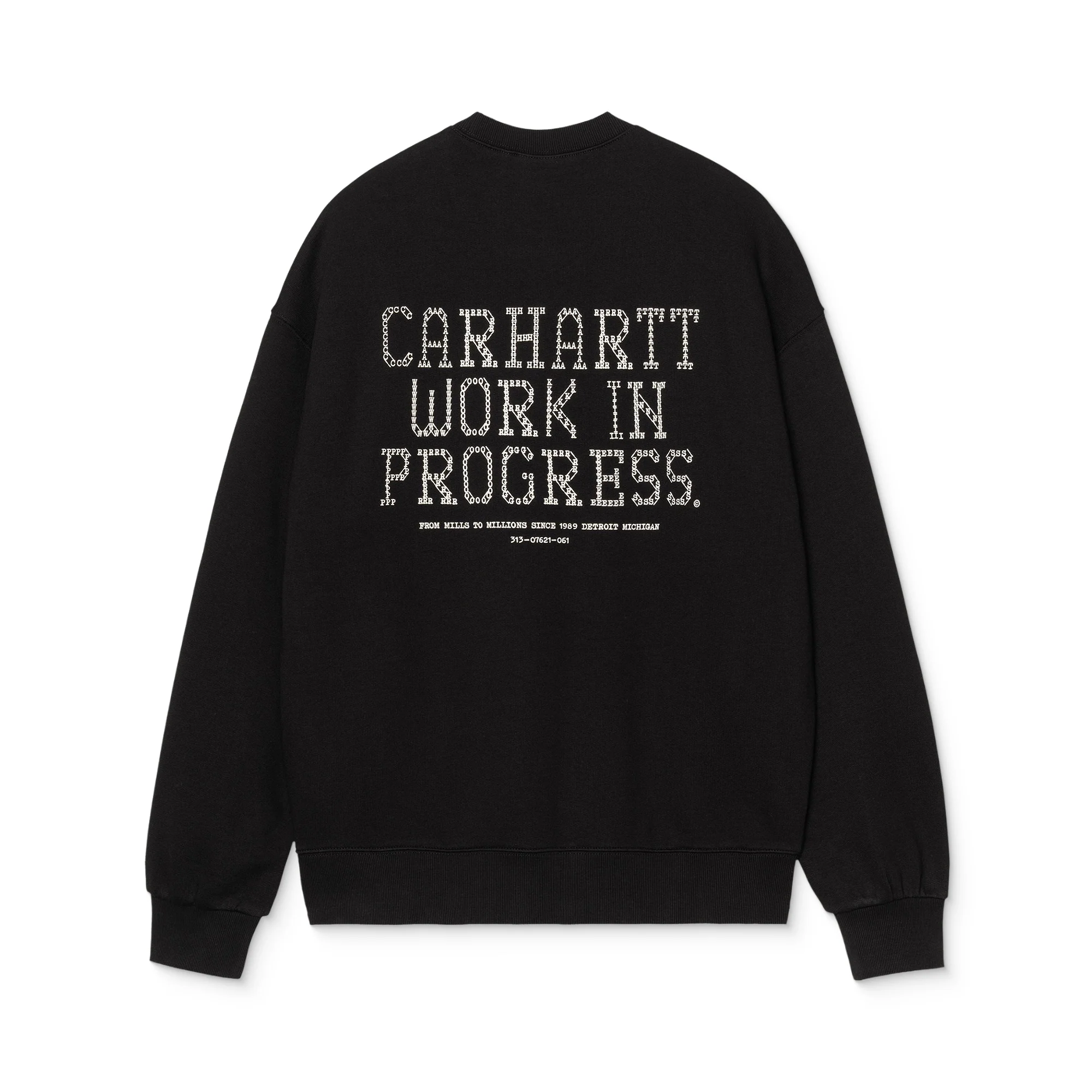 Carhartt WIP Punched Sweat Black - Image 3