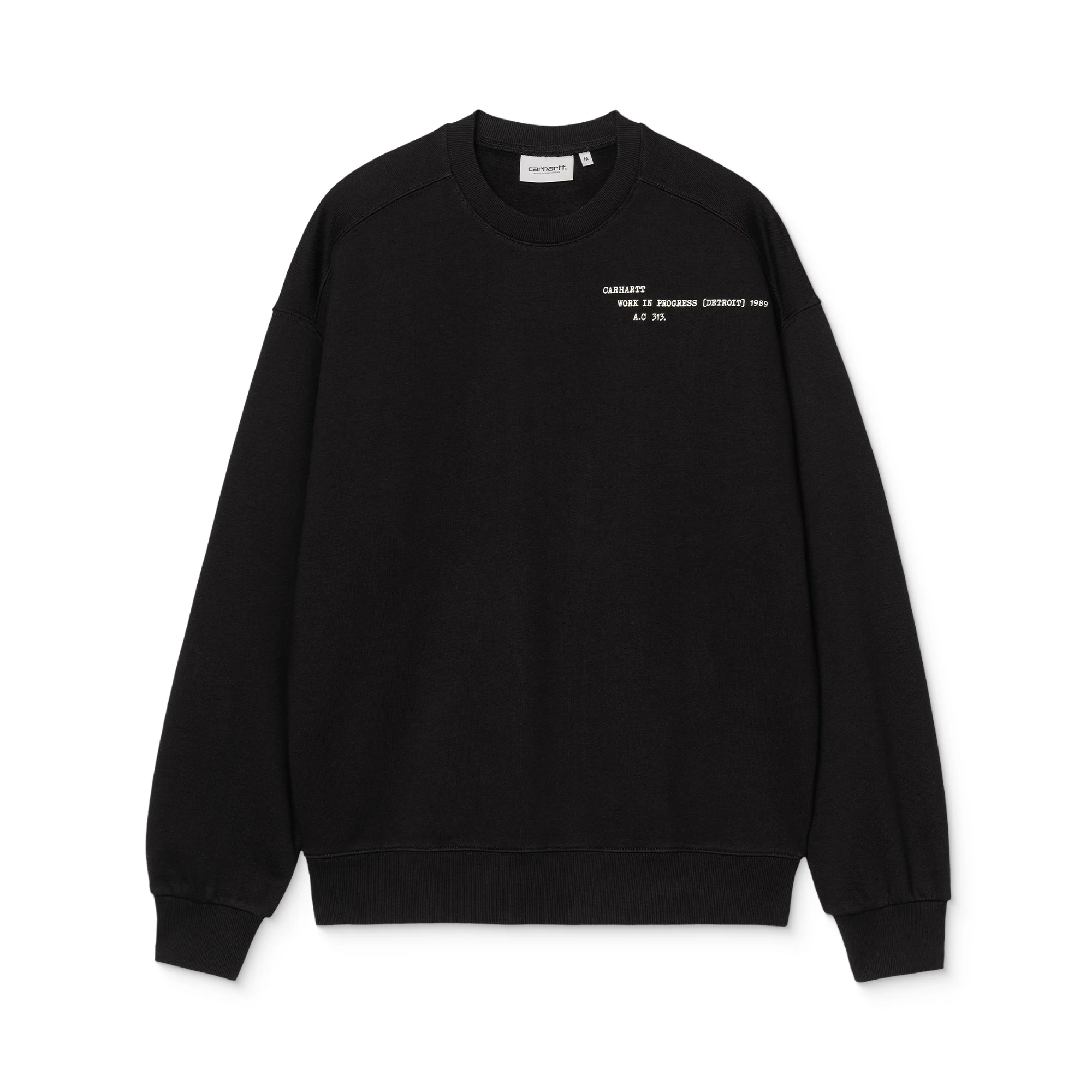 Carhartt WIP Punched Sweat Black - Image 4