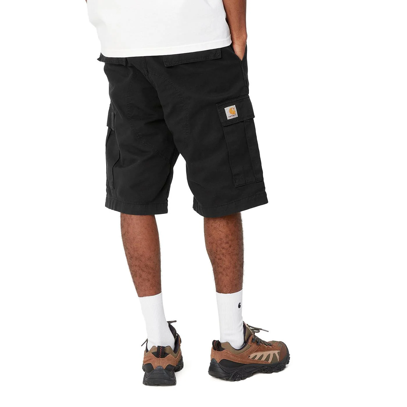 Carhartt WIP Regular Cargo Short Black garment dyed - Image 2