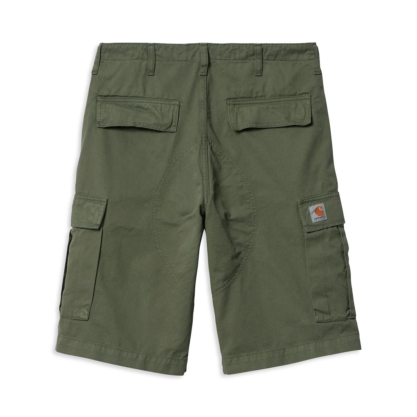 Carhartt WIP Regular Cargo Short Dollar Green garment dyed - Image 2
