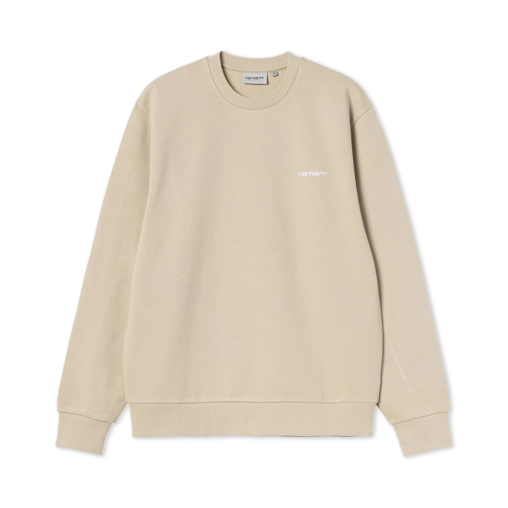 Carhartt WIP Script Embroidery Sweat Barchan/White