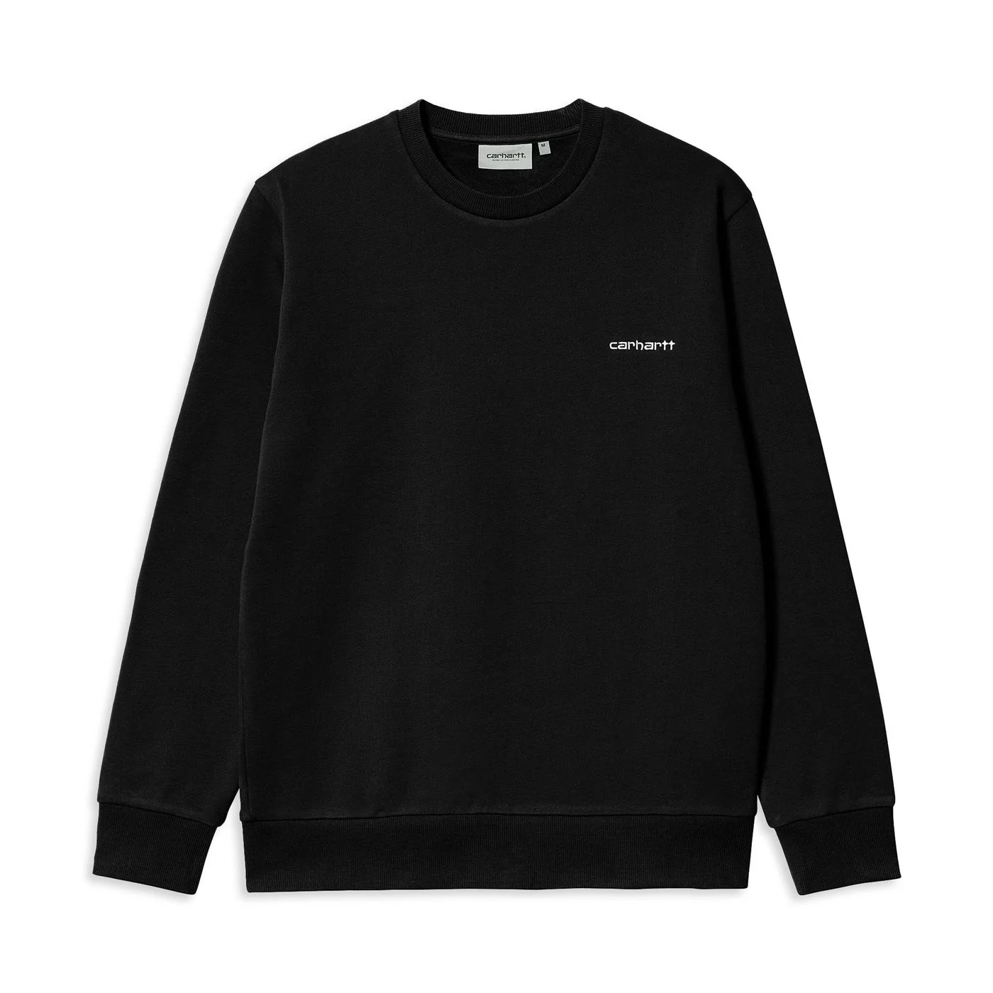 Carhartt WIP Script Embroidery Sweat Black/White