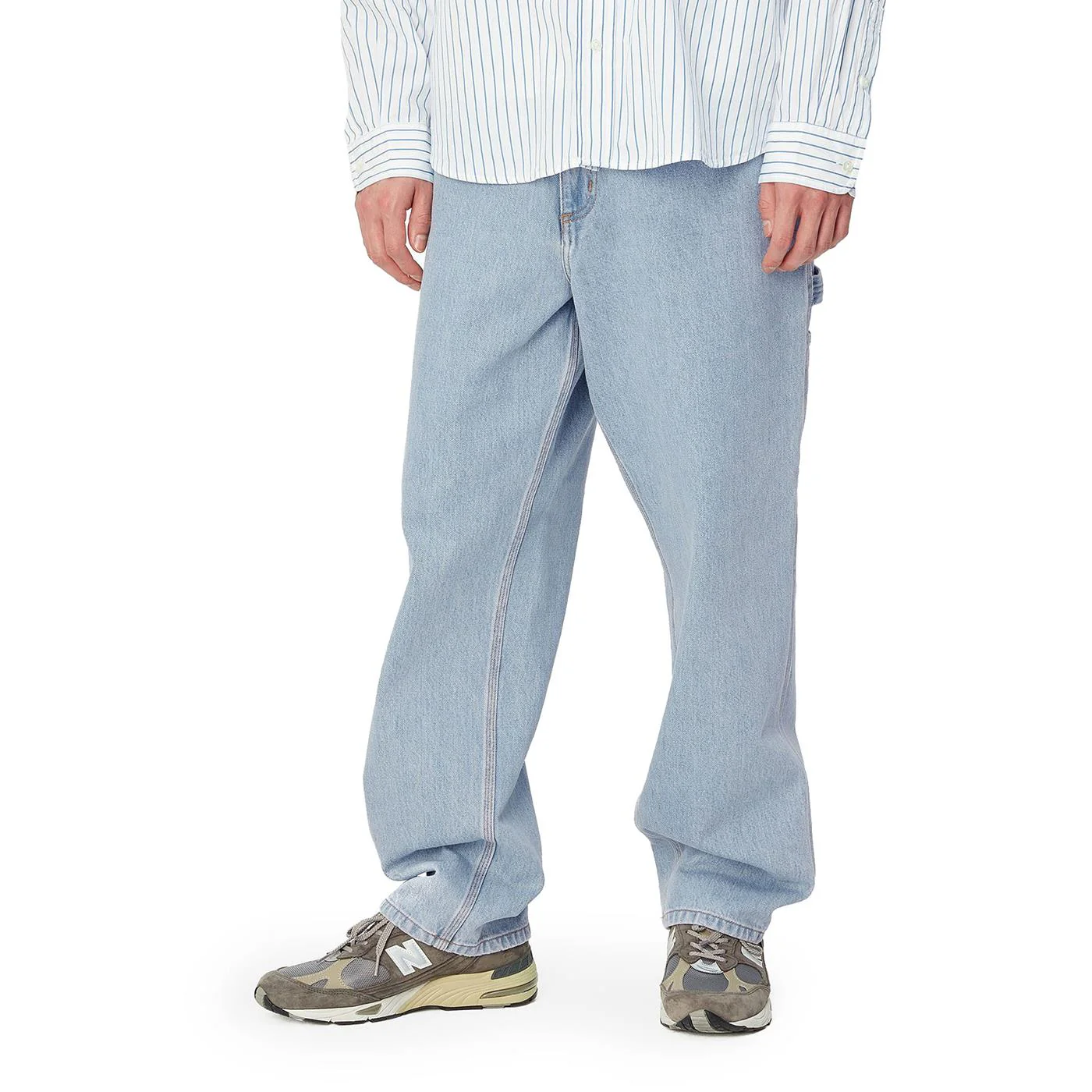 Carhartt WIP Single Knee Pant Blue heavy stone bleached