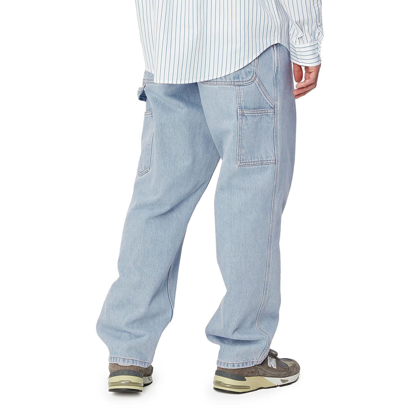 Carhartt WIP Single Knee Pant Blue heavy stone bleached - Image 2