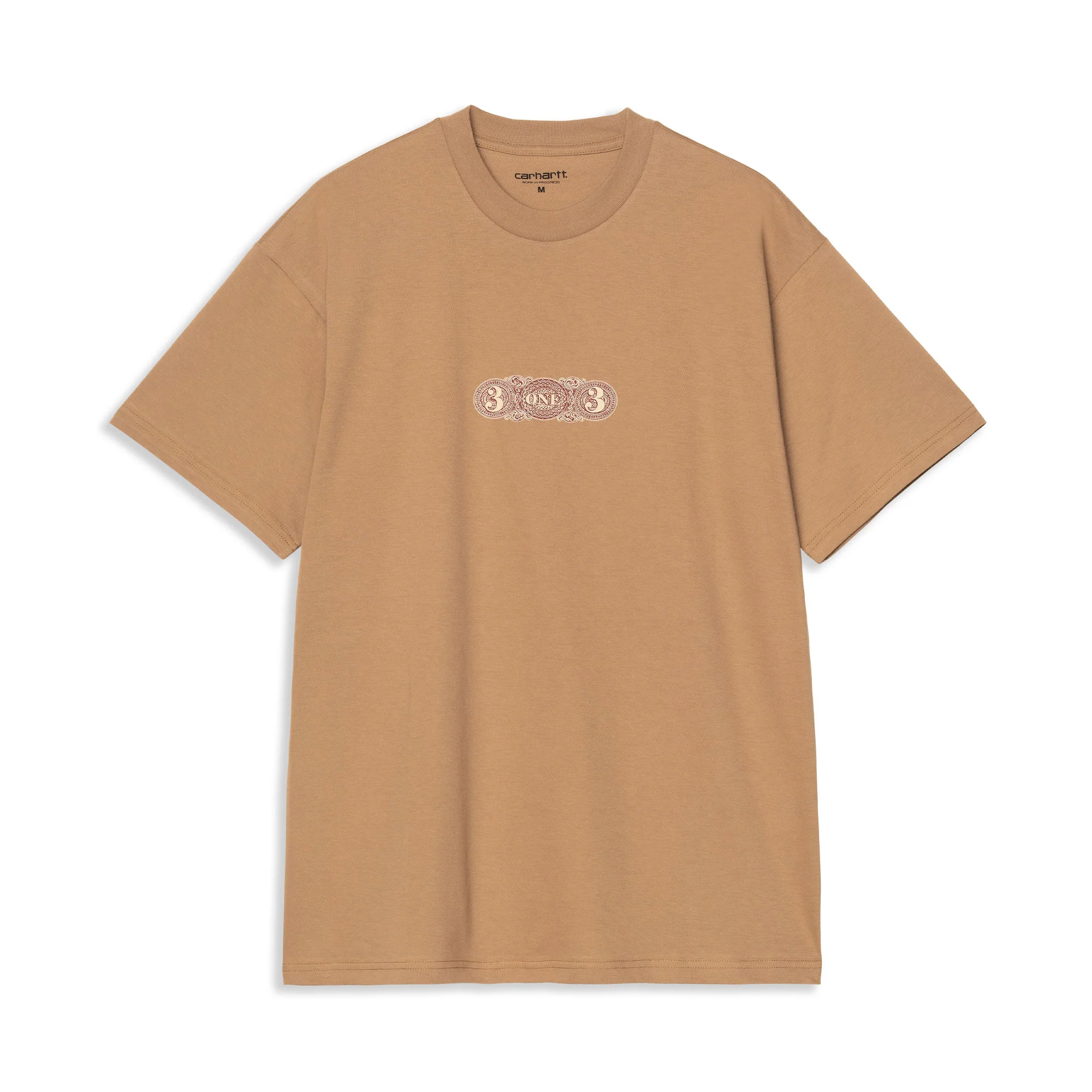Carhartt WIP S/S 3 One 3 T-Shirt Peanut - Image 2