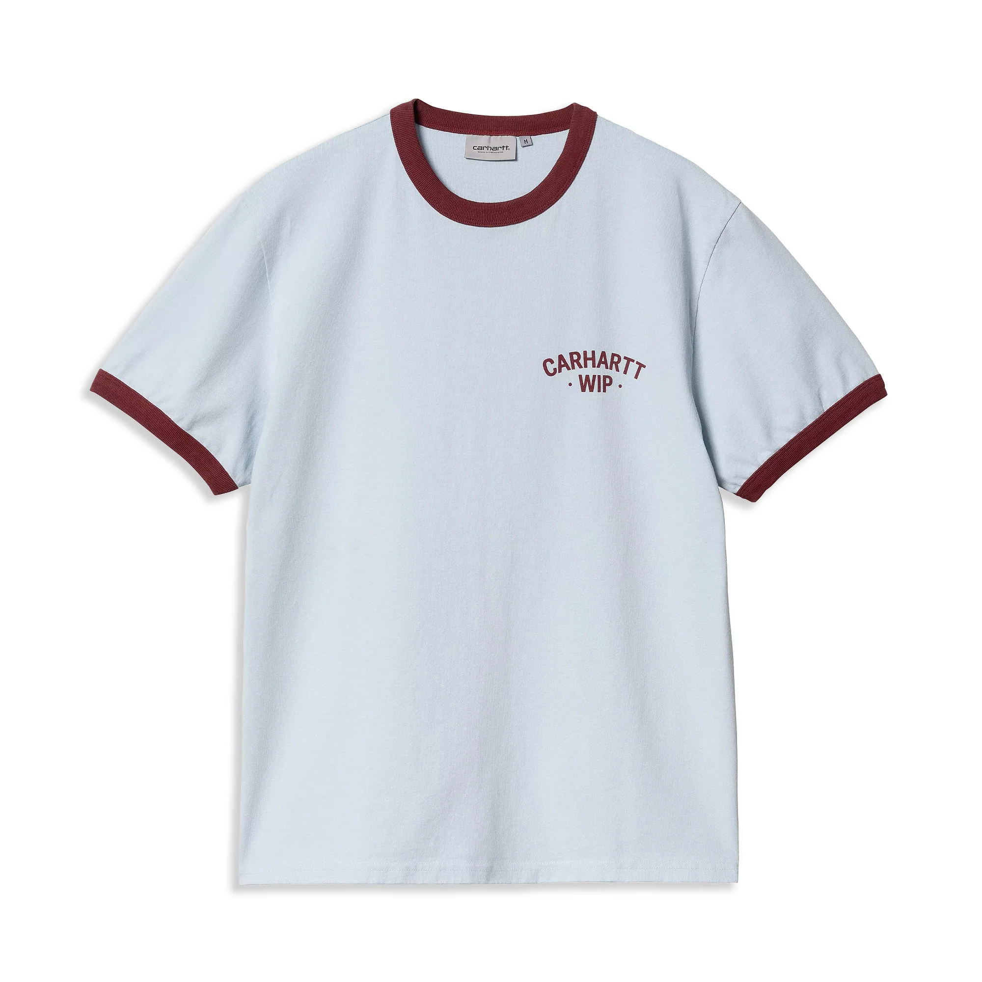 Carhartt WIP S/S 89 Ringer T-Shirt Air Sky/Mulberry - Image 2