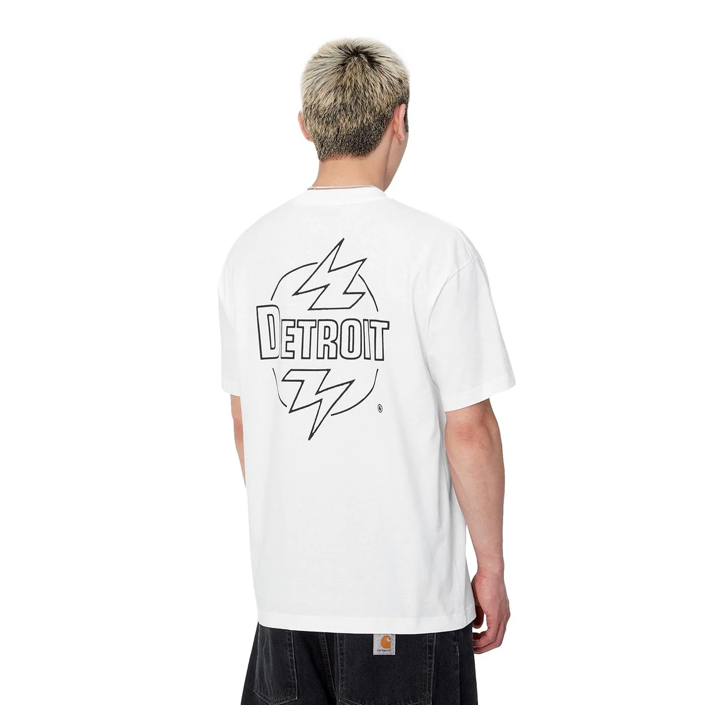 Carhartt WIP S/S Ablaze T-Shirt White/Black - Image 2
