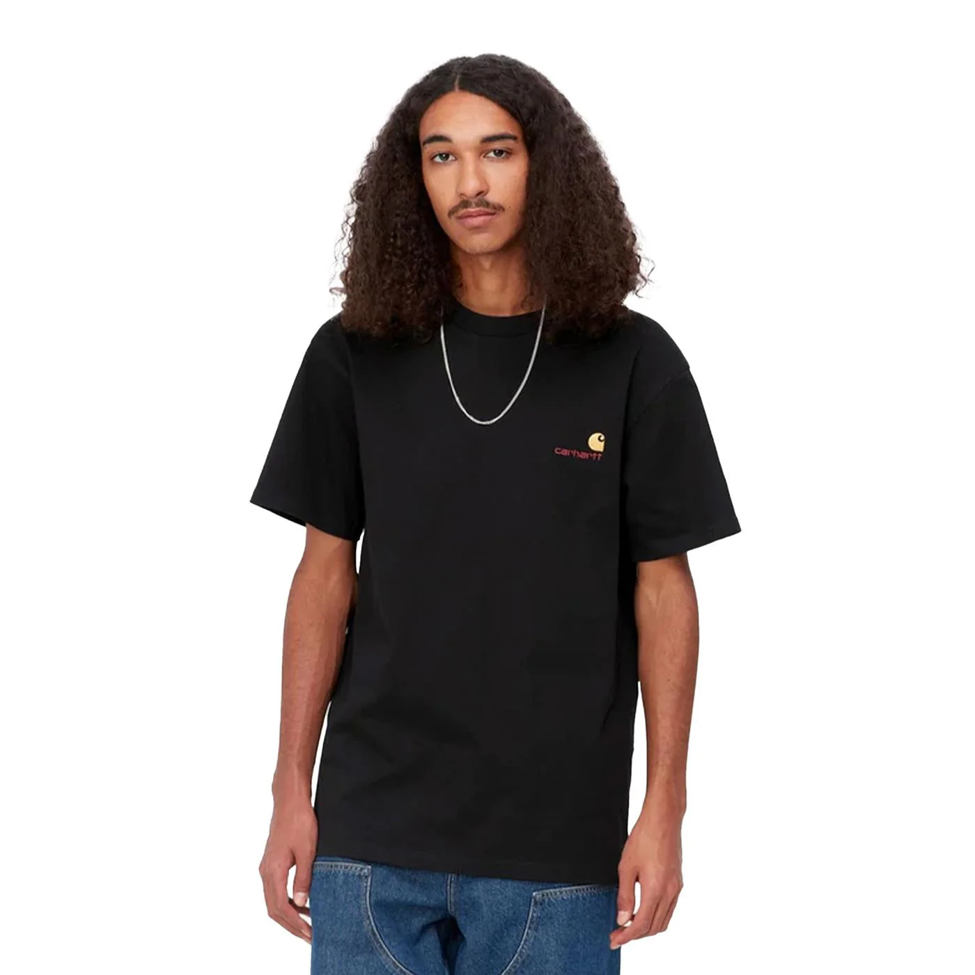 Carhartt WIP S/S American Script T-Shirt Black