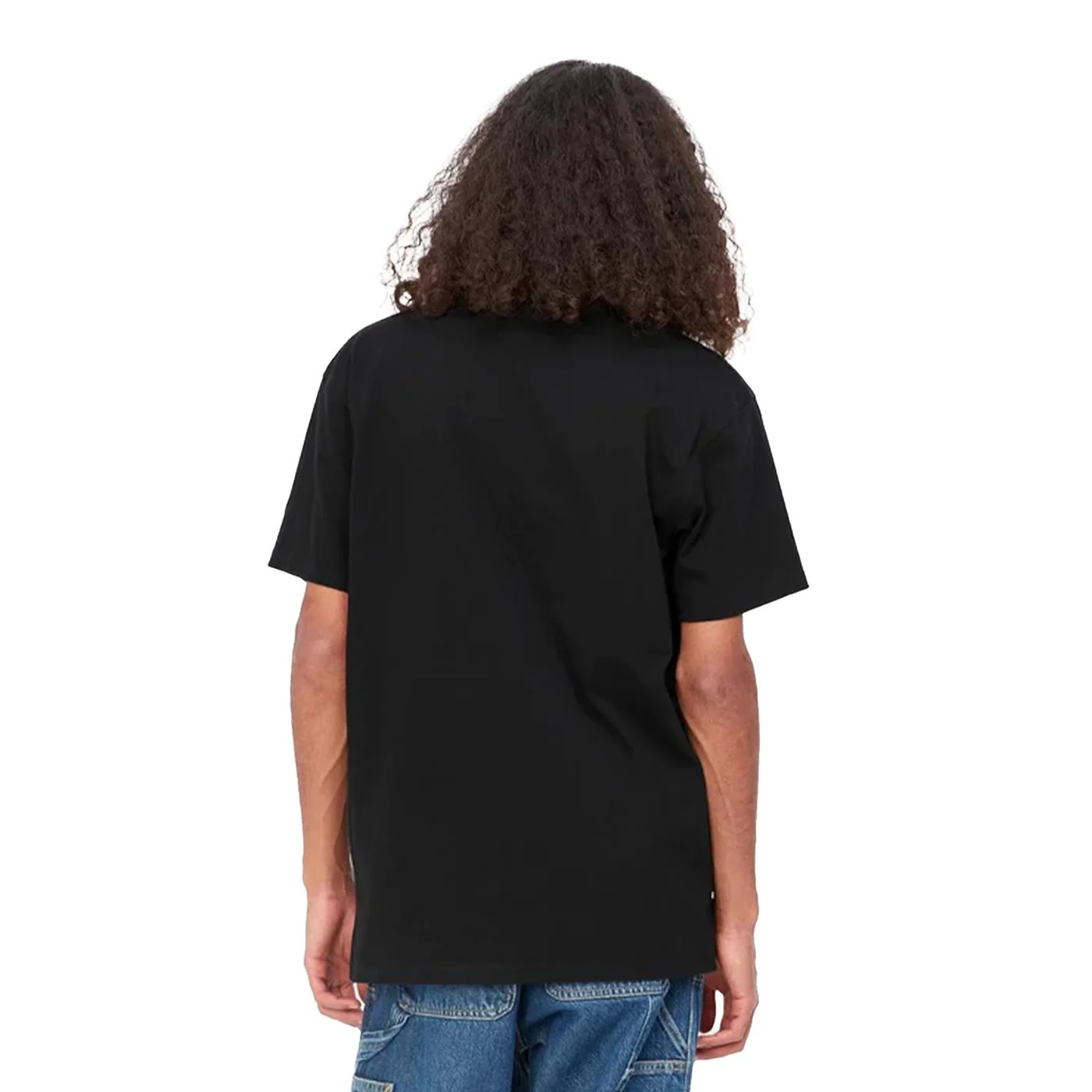 Carhartt WIP S/S American Script T-Shirt Black - Image 2