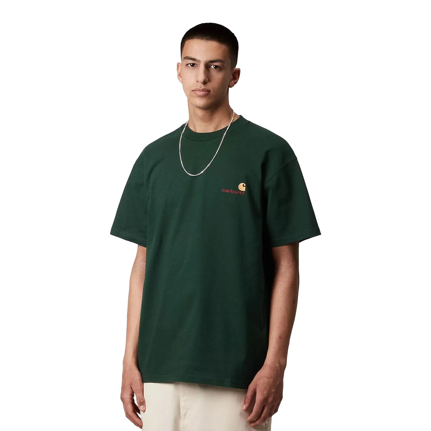 Carhartt WIP S/S American Script T-Shirt Conifer