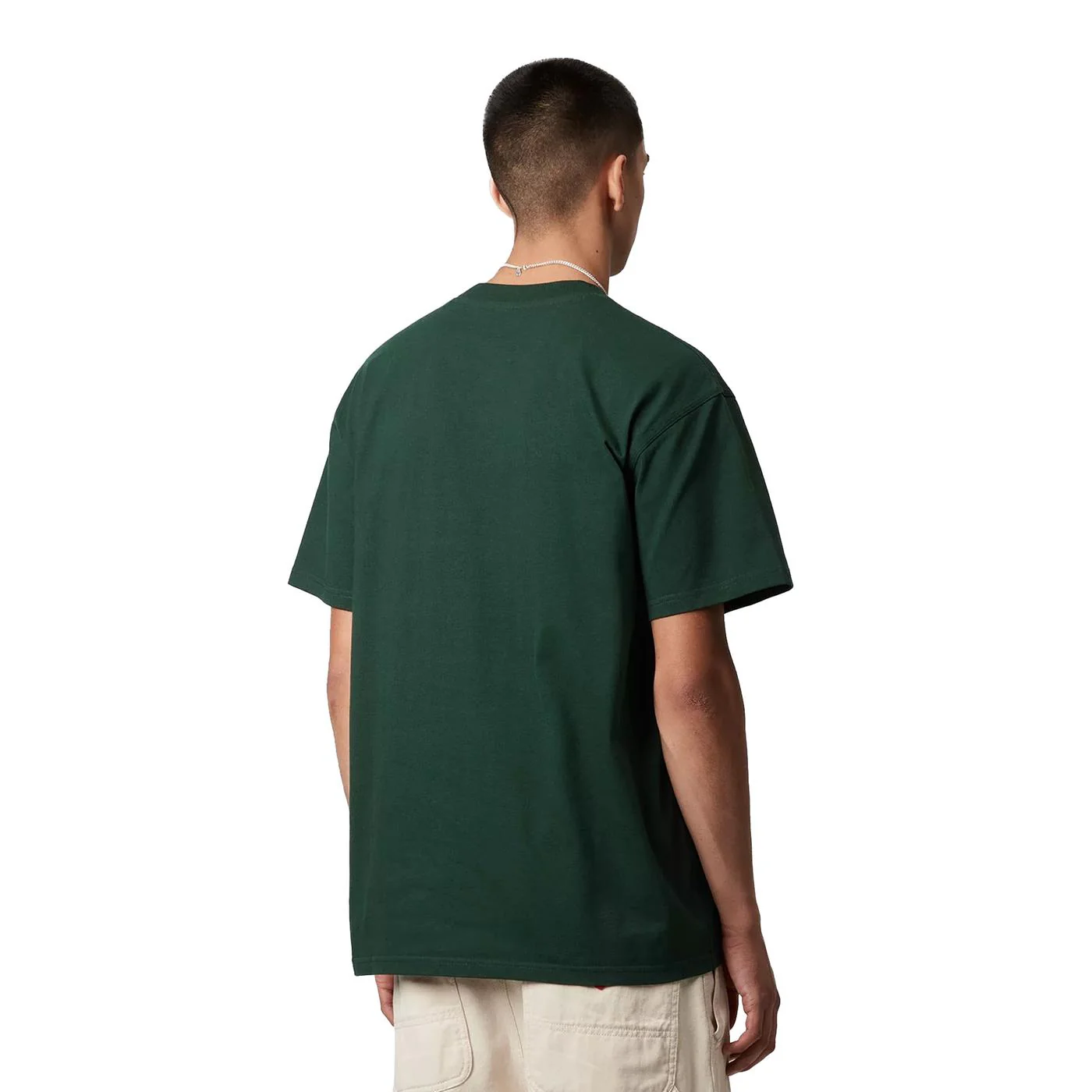 Carhartt WIP S/S American Script T-Shirt Conifer - Image 2