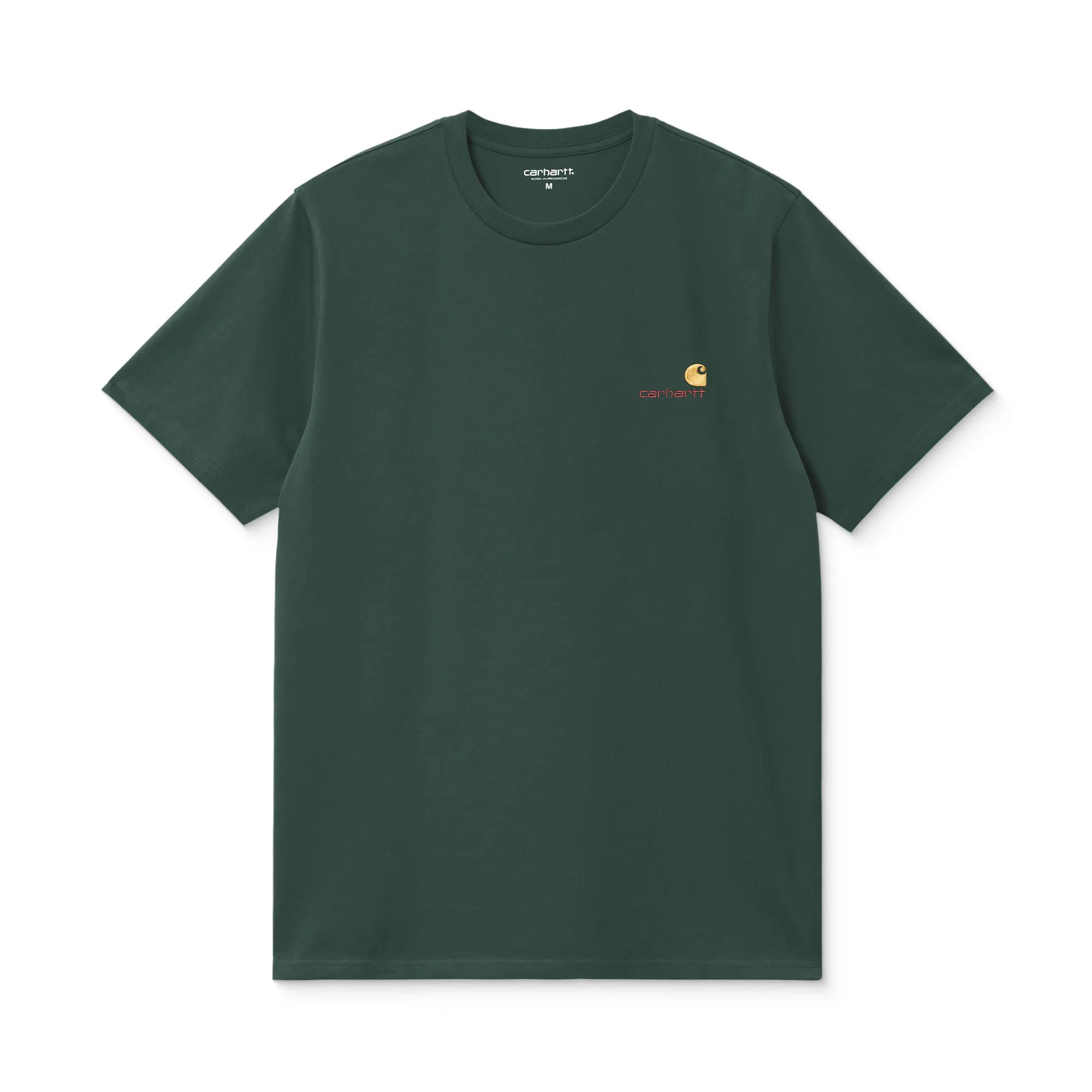 Carhartt WIP S/S American Script T-Shirt Kale Green - Image 3