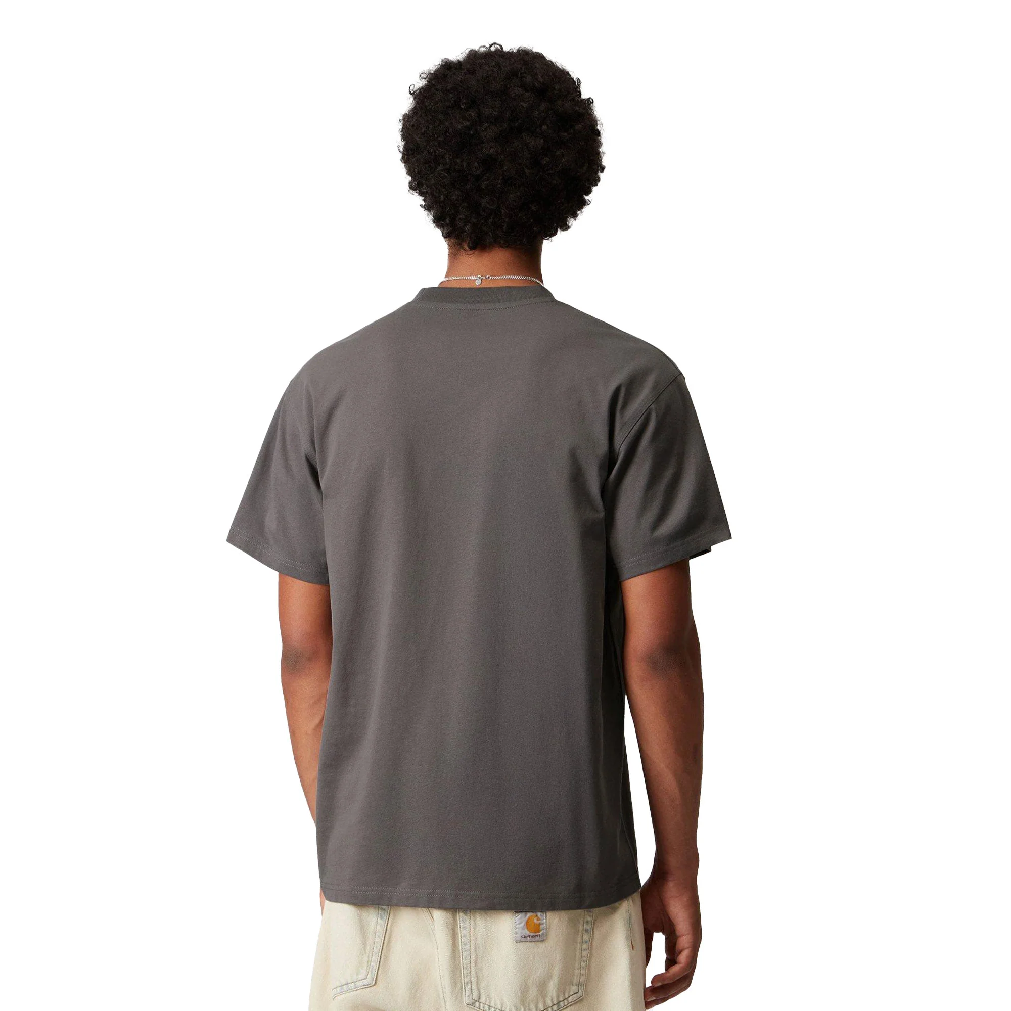 Carhartt WIP S/S American Script T-Shirt Porphyry - Image 2