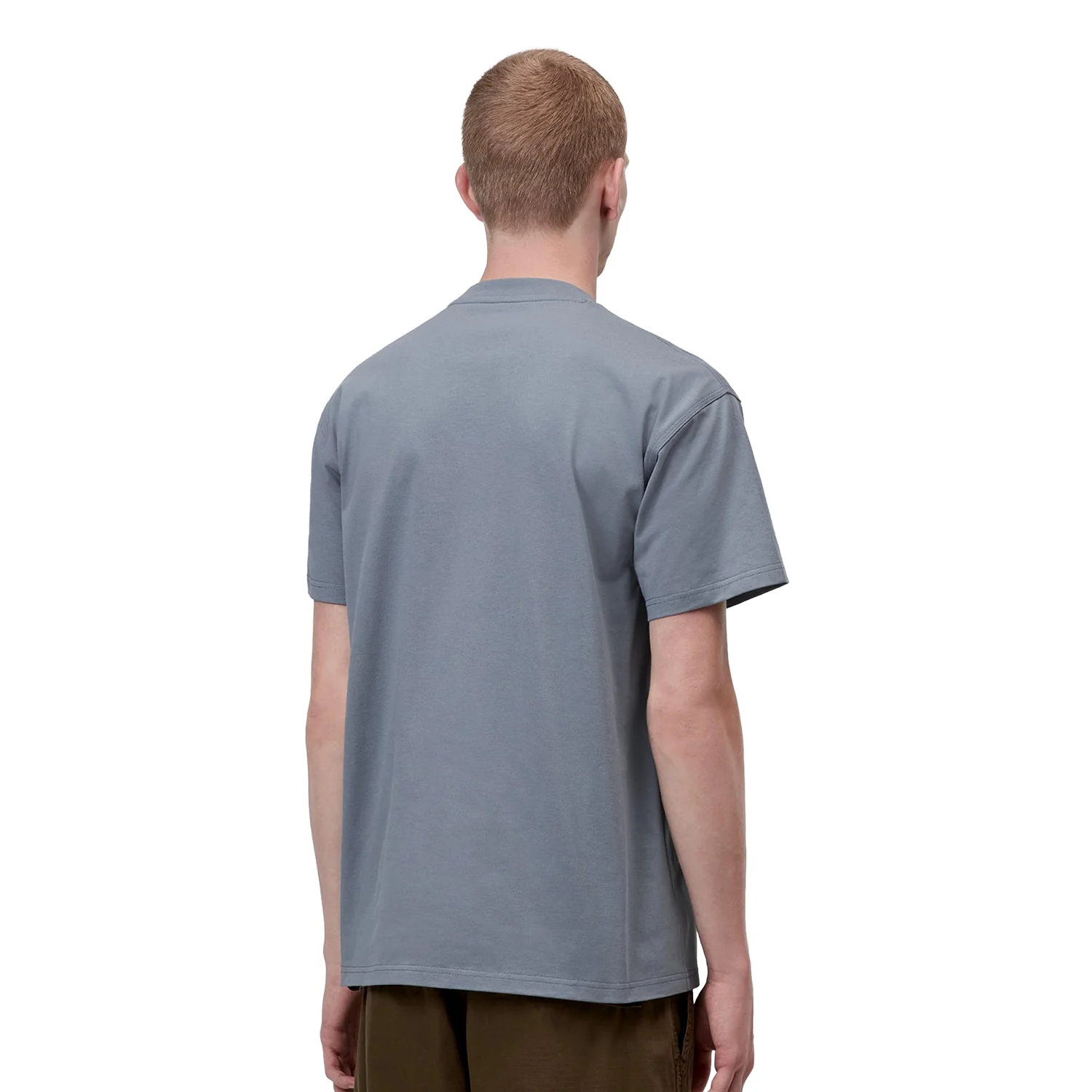 Carhartt WIP S/S American Script T-Shirt Shady Blue - Image 2
