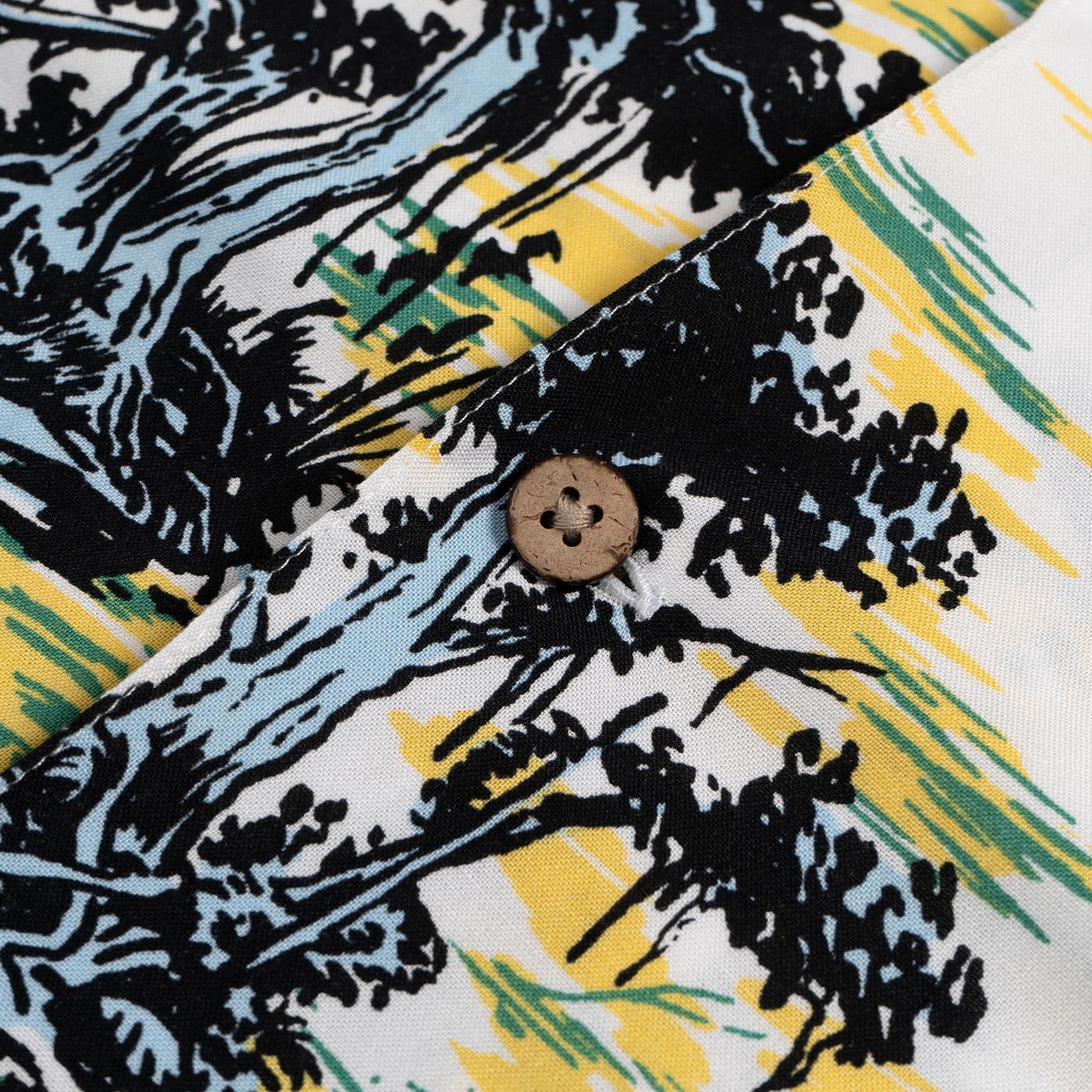 Carhartt WIP S/S Bayou Shirt Bayou Print/Blue Dawn - Image 3