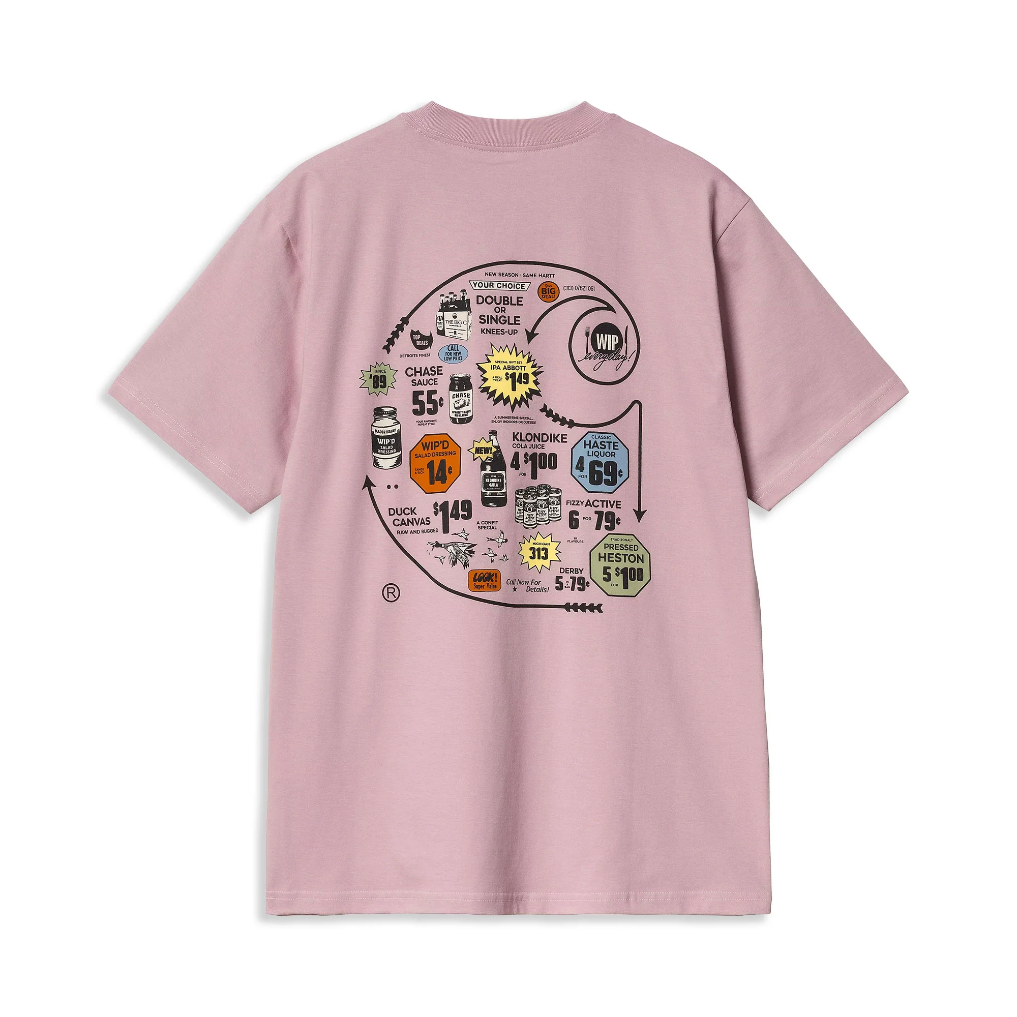 Carhartt WIP S/S Catalogue C Logo T-Shirt Hortensia