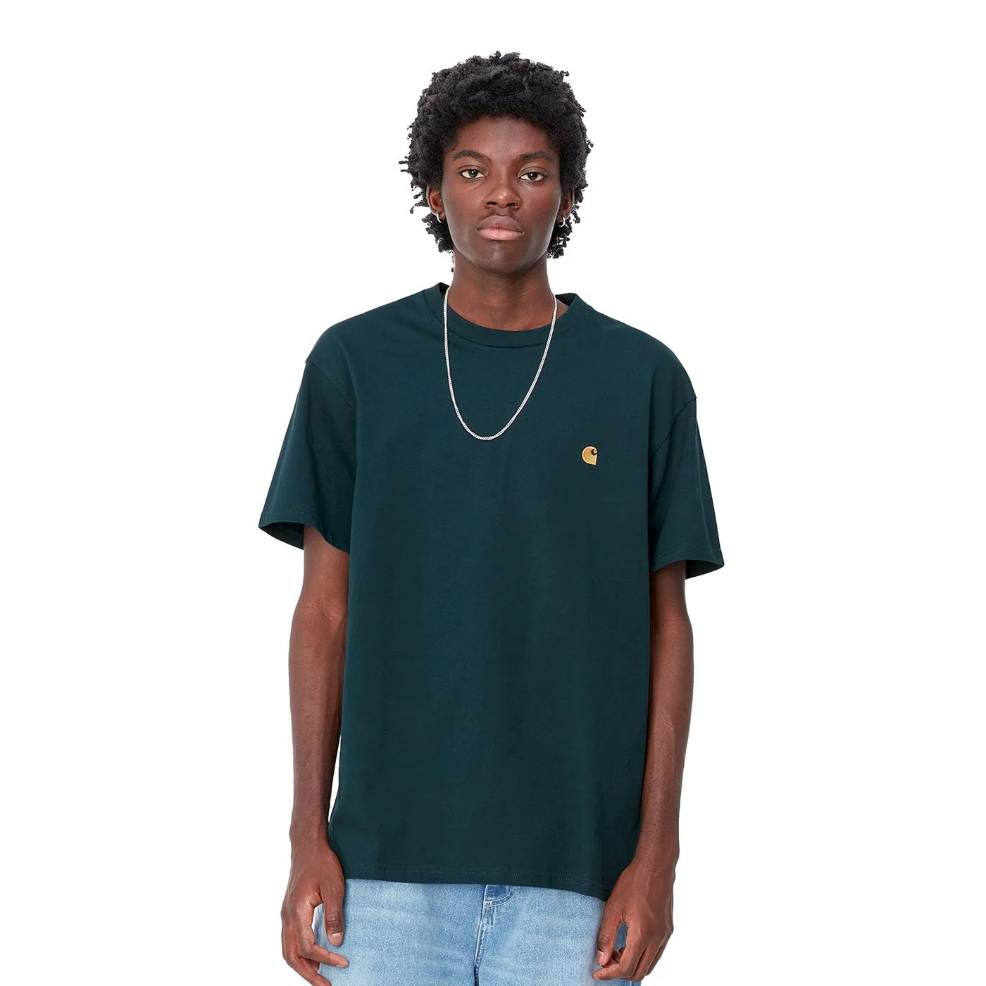Carhartt WIP S/S Chase T-Shirt Duck Blue/Gold
