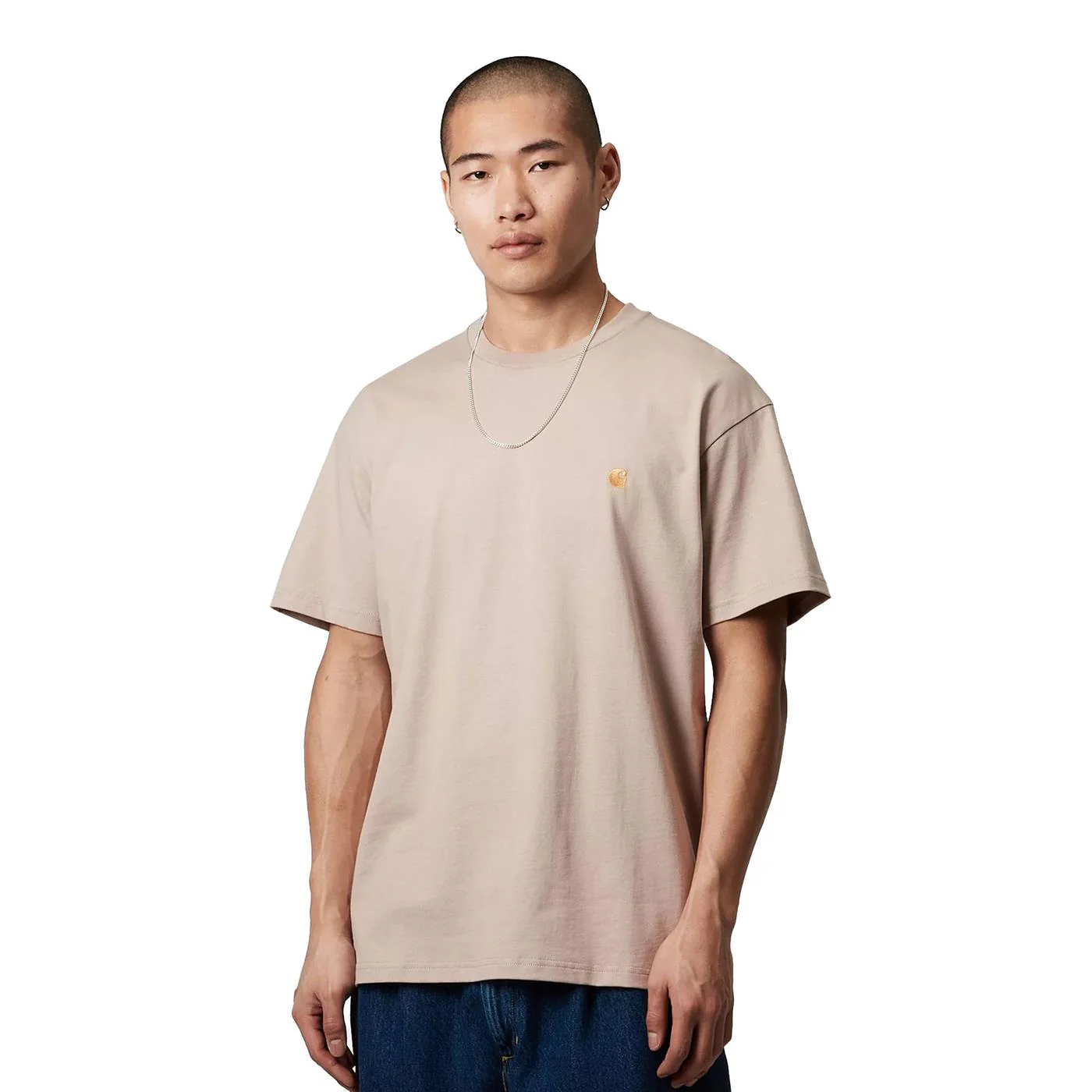 Carhartt WIP S/S Chase T-Shirt Dusky Beige/Gold