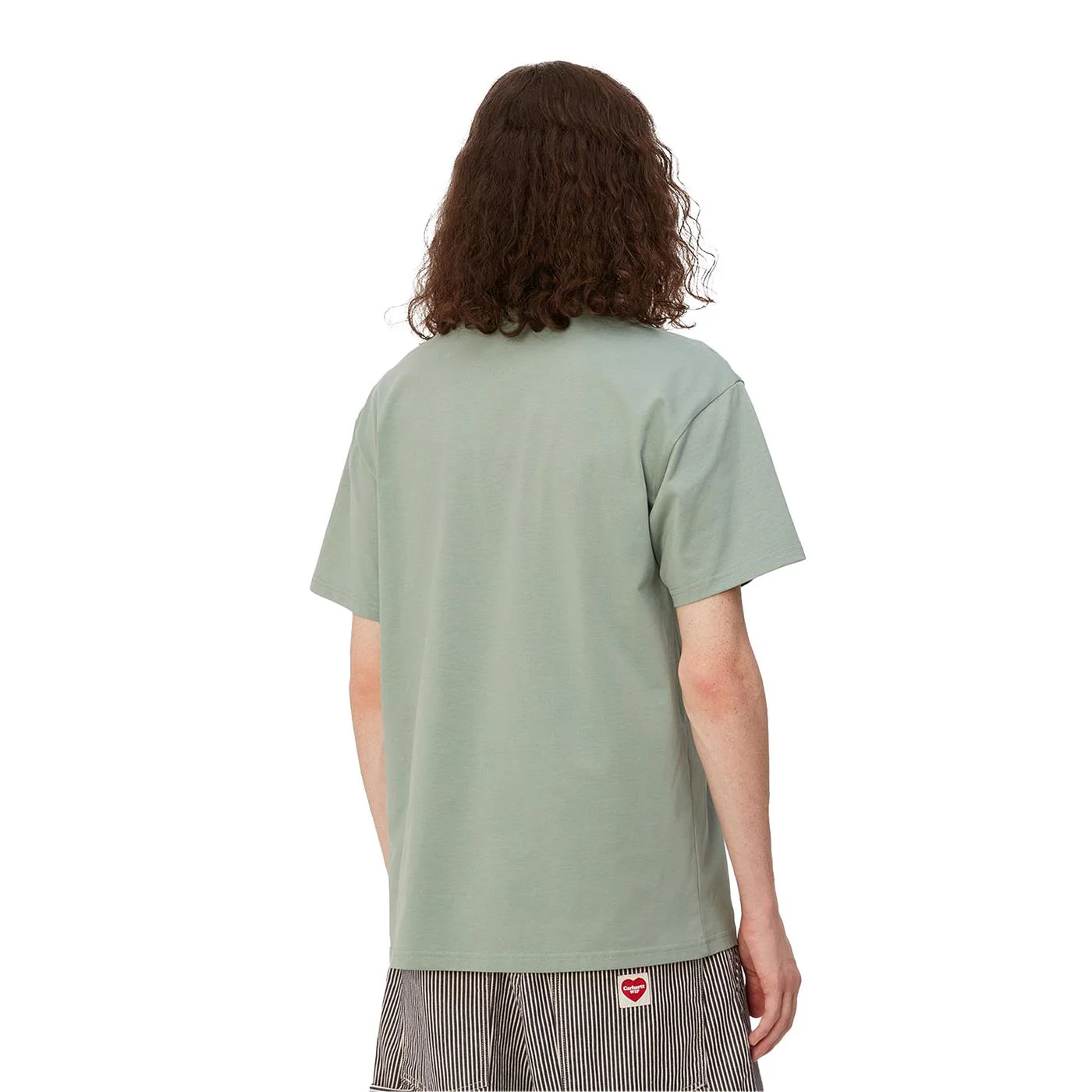 Carhartt WIP S/S Chase T-Shirt Glassy Teal/Gold - Image 3