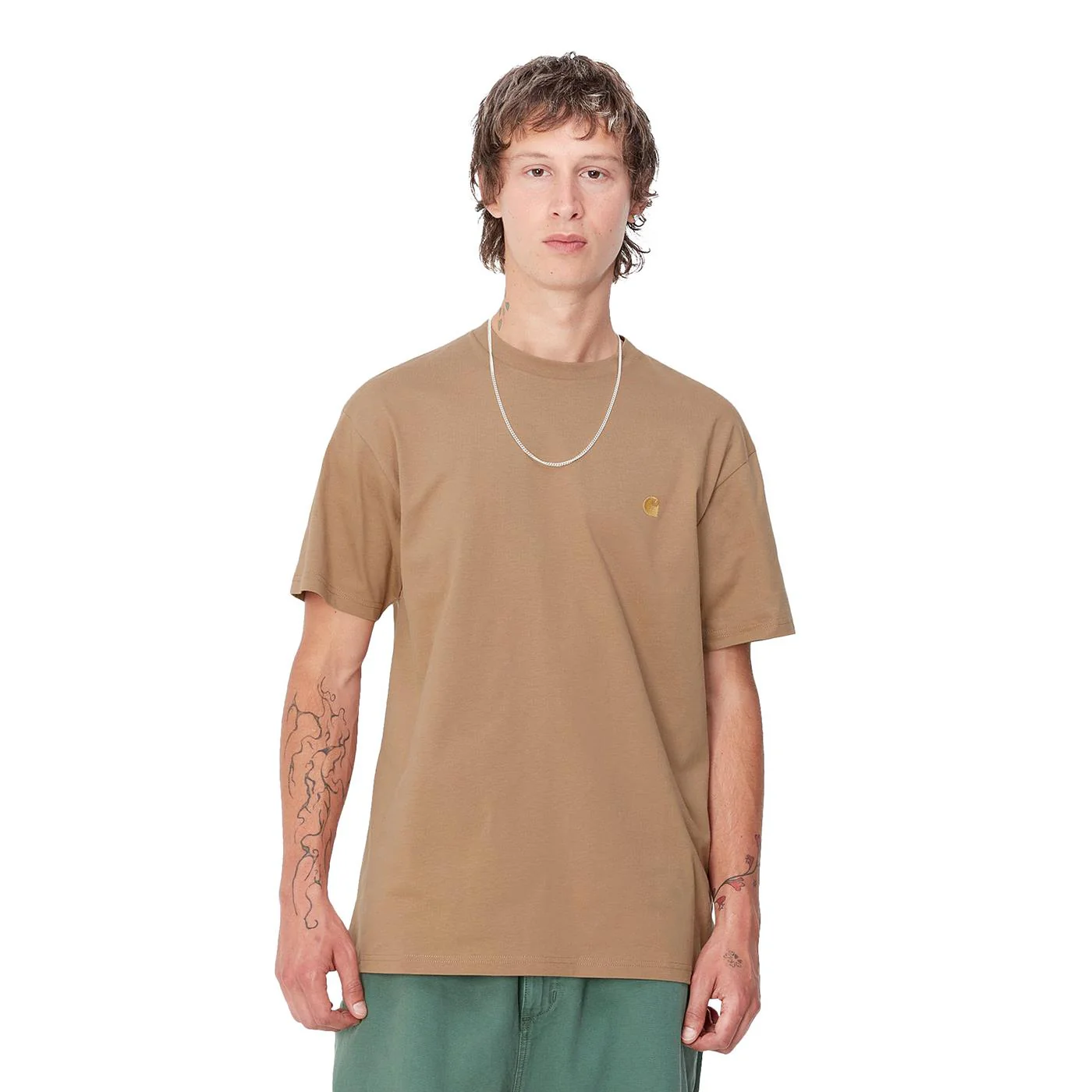 Carhartt WIP S/S Chase T-Shirt Peanut/Gold