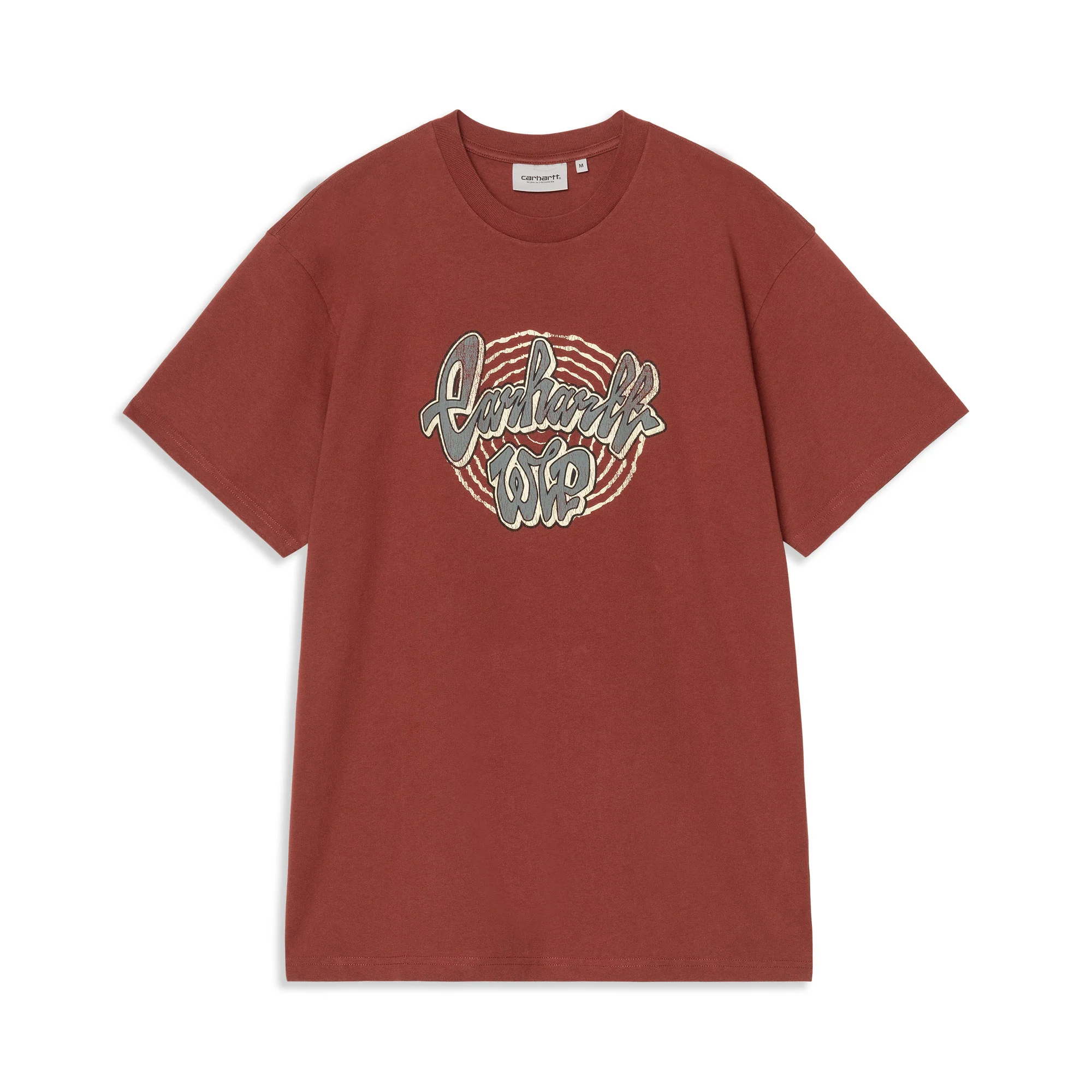 Carhartt WIP S/S Chedda T-Shirt Dark Brick heavy stone wash
