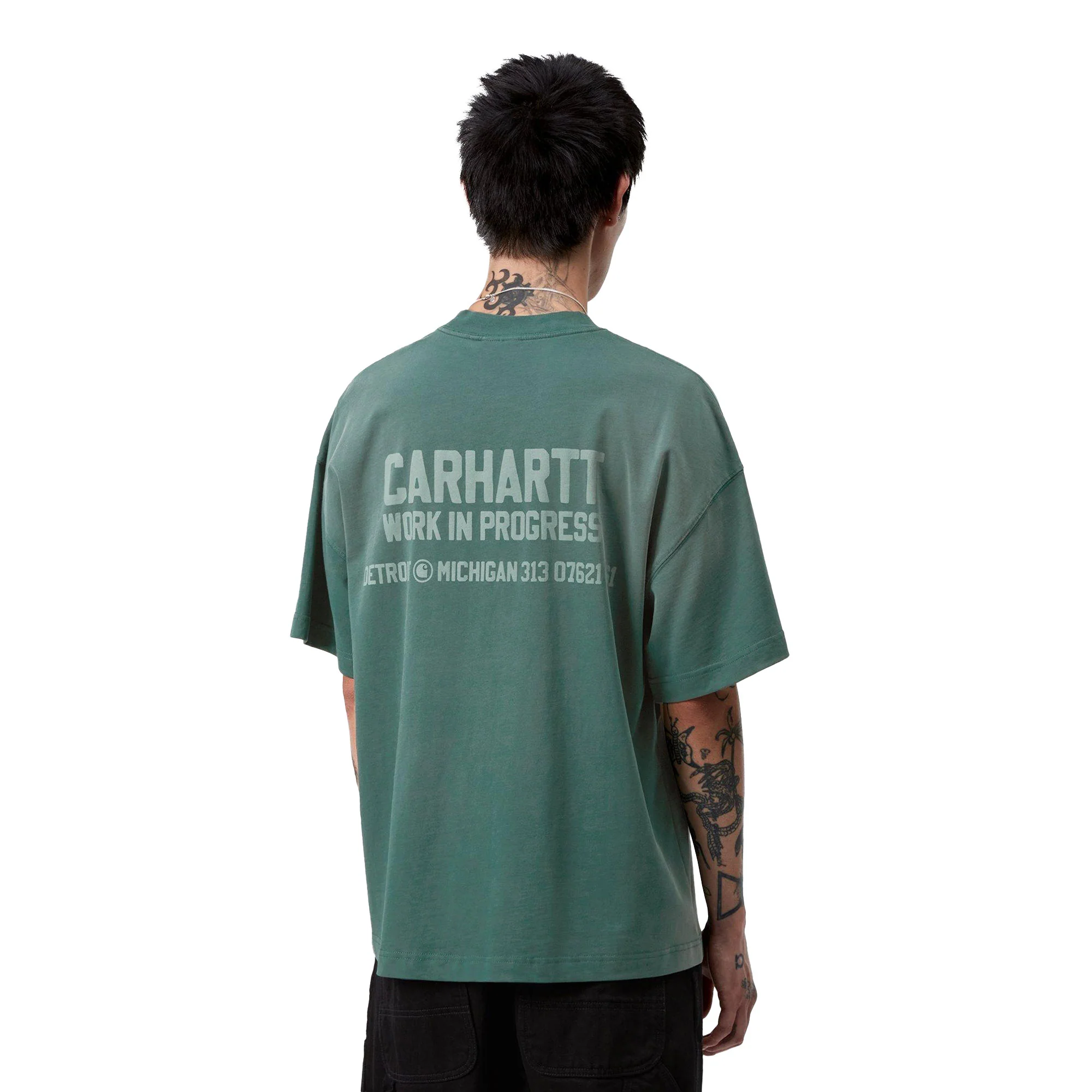 Carhartt WIP S/S Distance T-Shirt Dark Fir stone dyed
