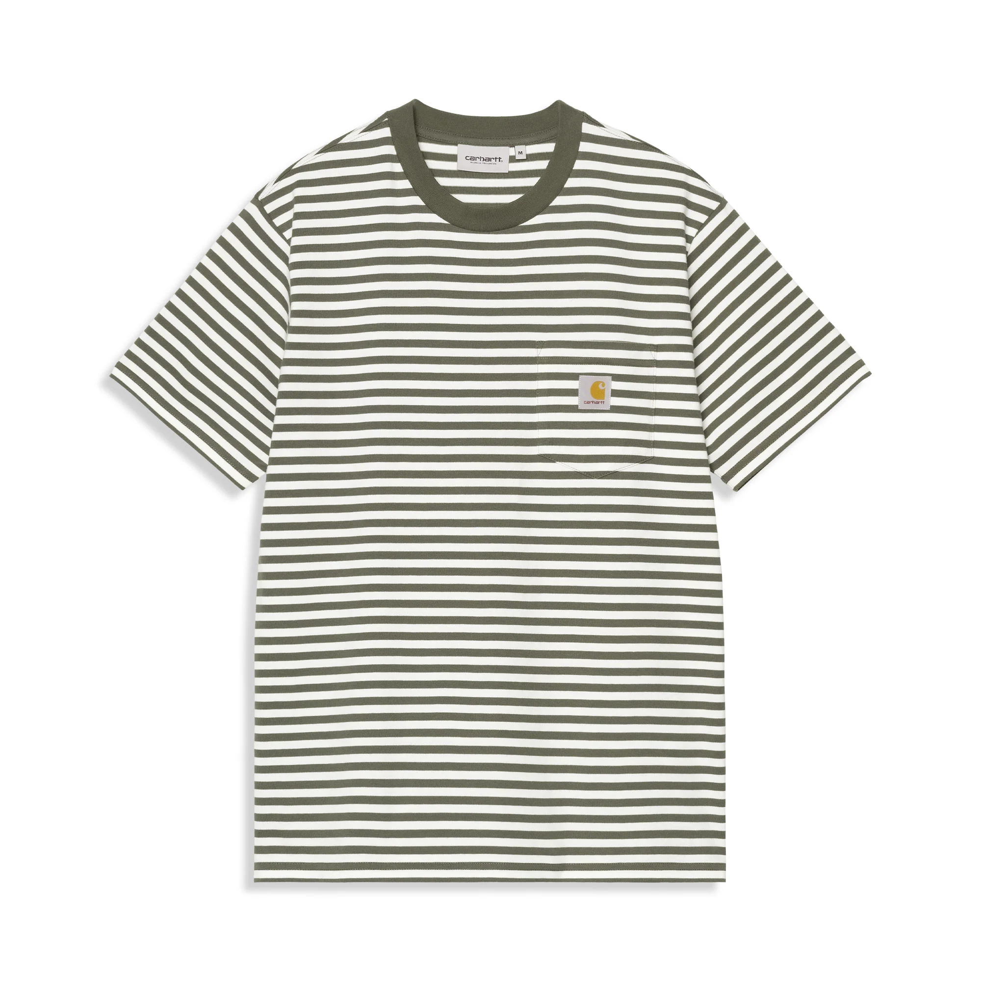 Carhartt WIP S/S Ezra Pocket T-Shirt Ezra Stripe Leaf/Wax