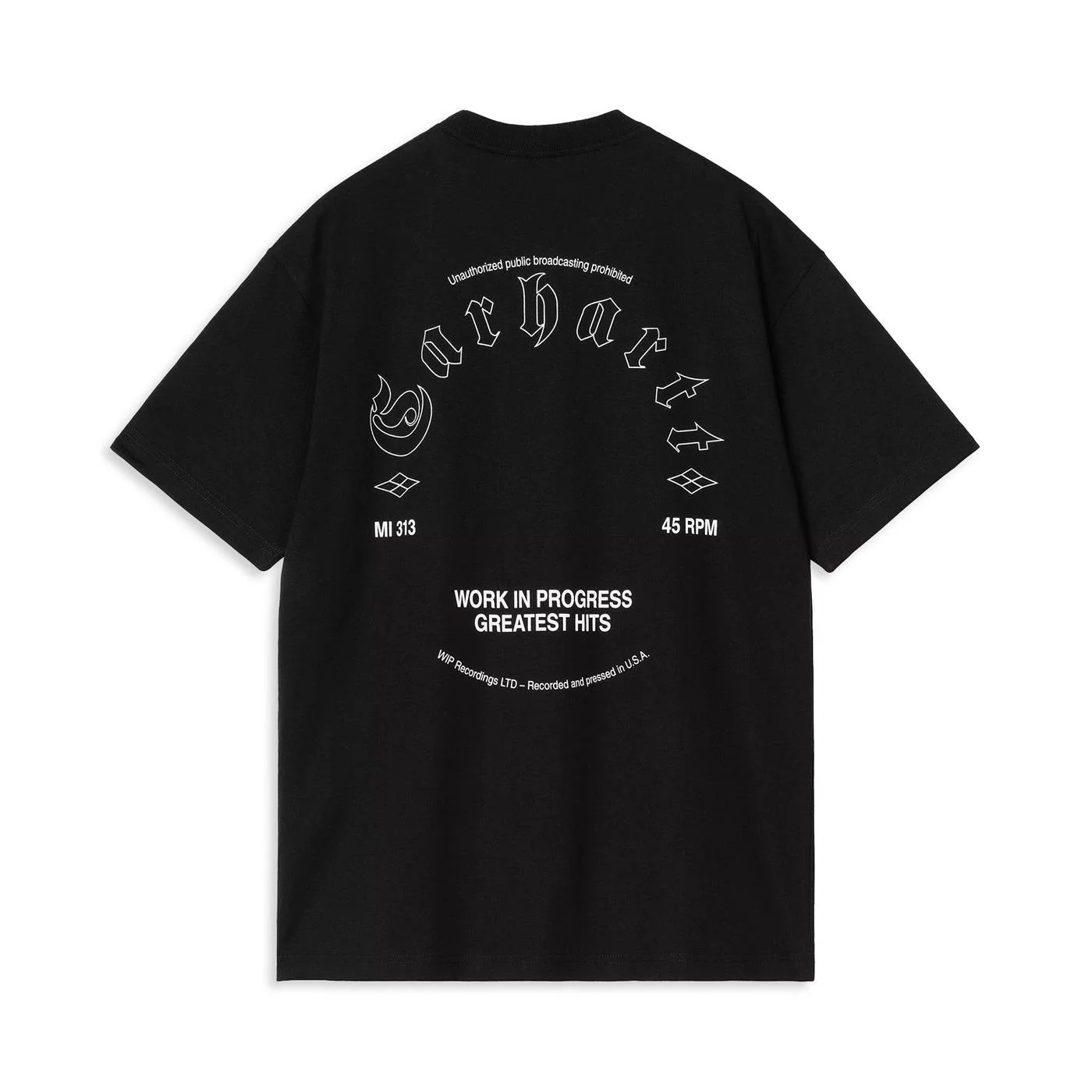 Carhartt WIP S/S Greatest Hits T-Shirt Black/White
