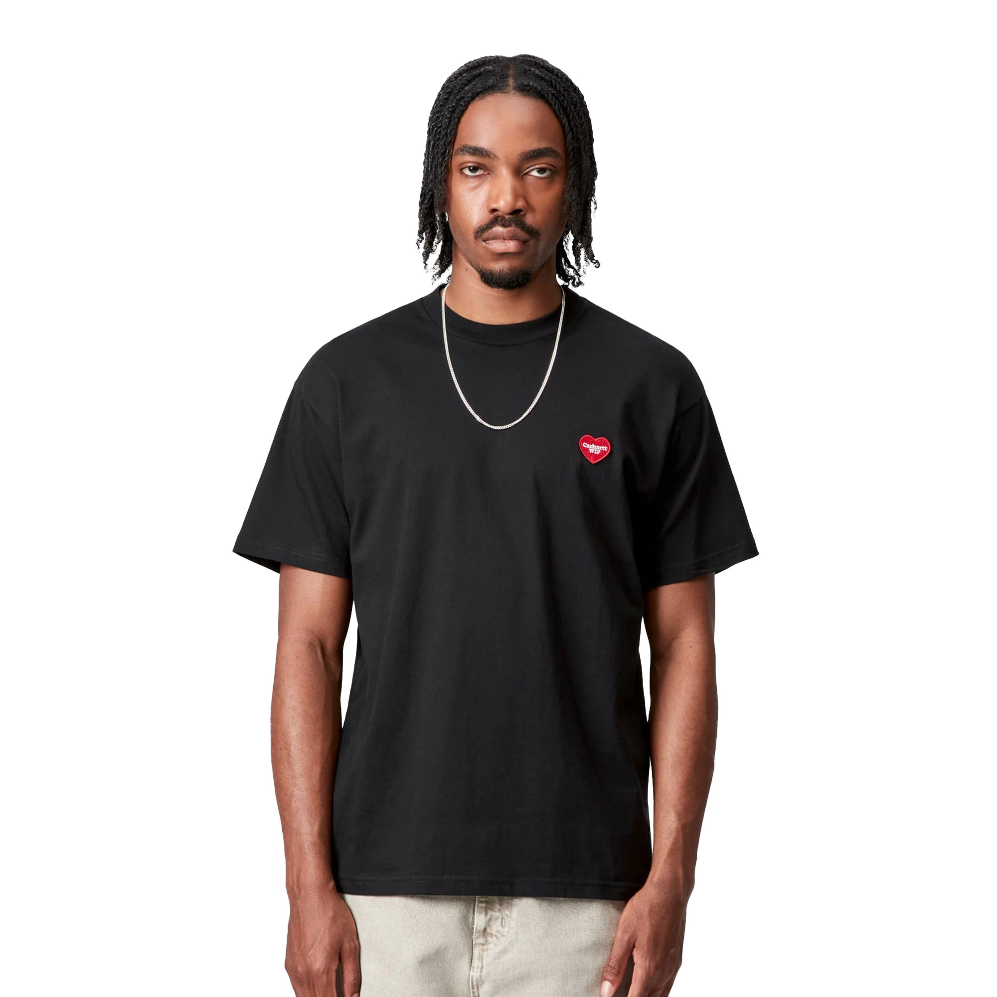 Carhartt WIP S/S Heart II Hartt T-Shirt Black - Image 2