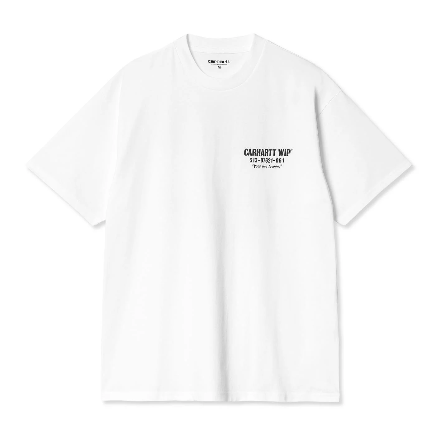Carhartt WIP S/S Less Troubles T-Shirt White/Black - Image 2