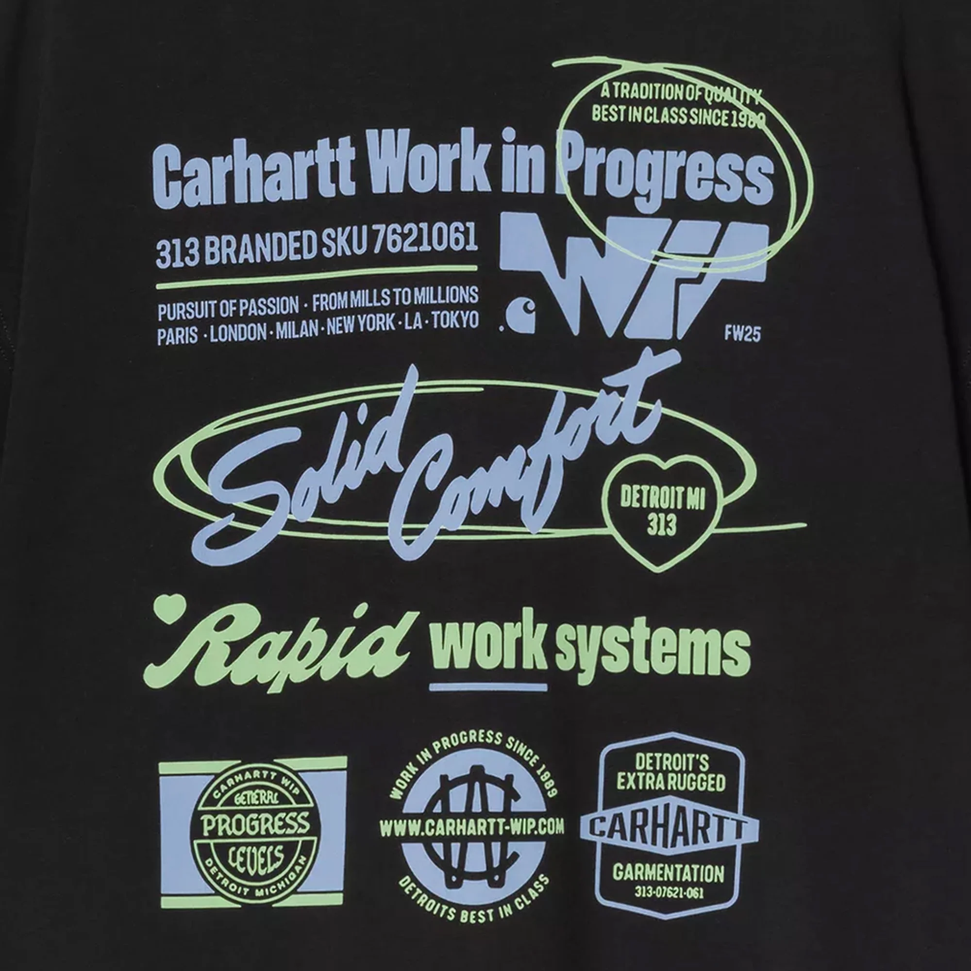 Carhartt WIP S/S Networks T-Shirt Black - Image 4