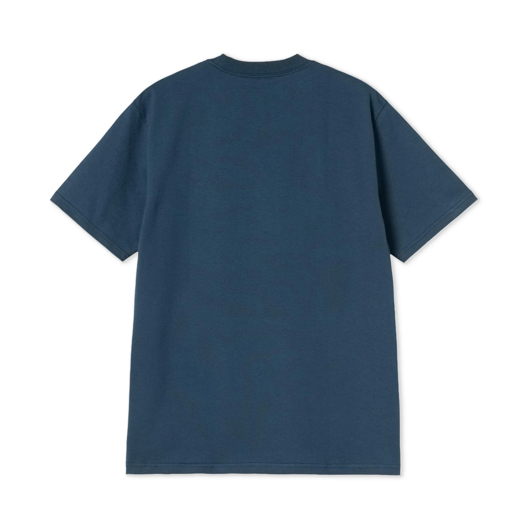 Carhartt WIP S/S University Script T-Shirt Blue River/White - Image 2