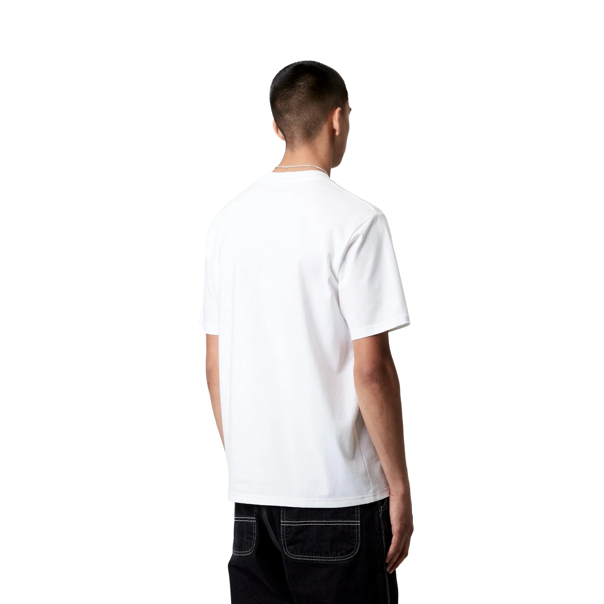 Carhartt WIP S/S University Script T-Shirt White/Black - Image 2