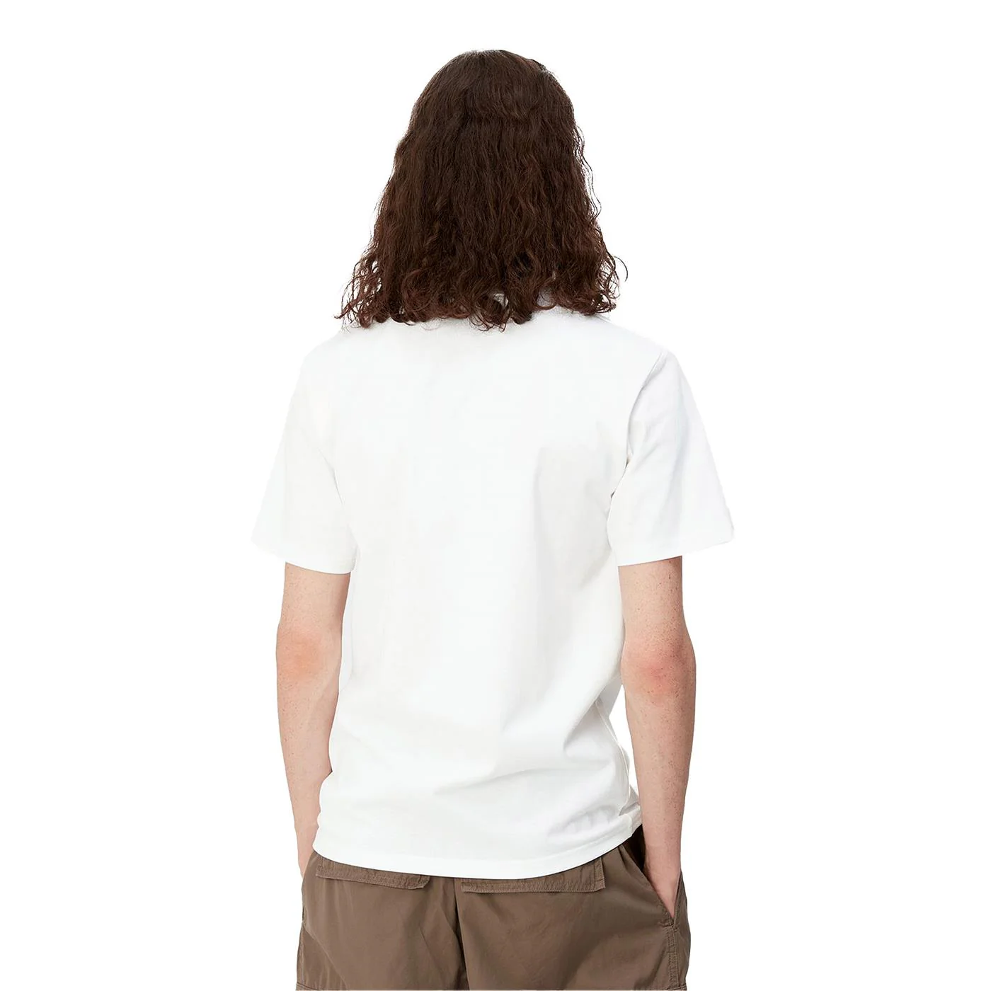 Carhartt WIP S/S University Script T-Shirt White/Gold - Image 3