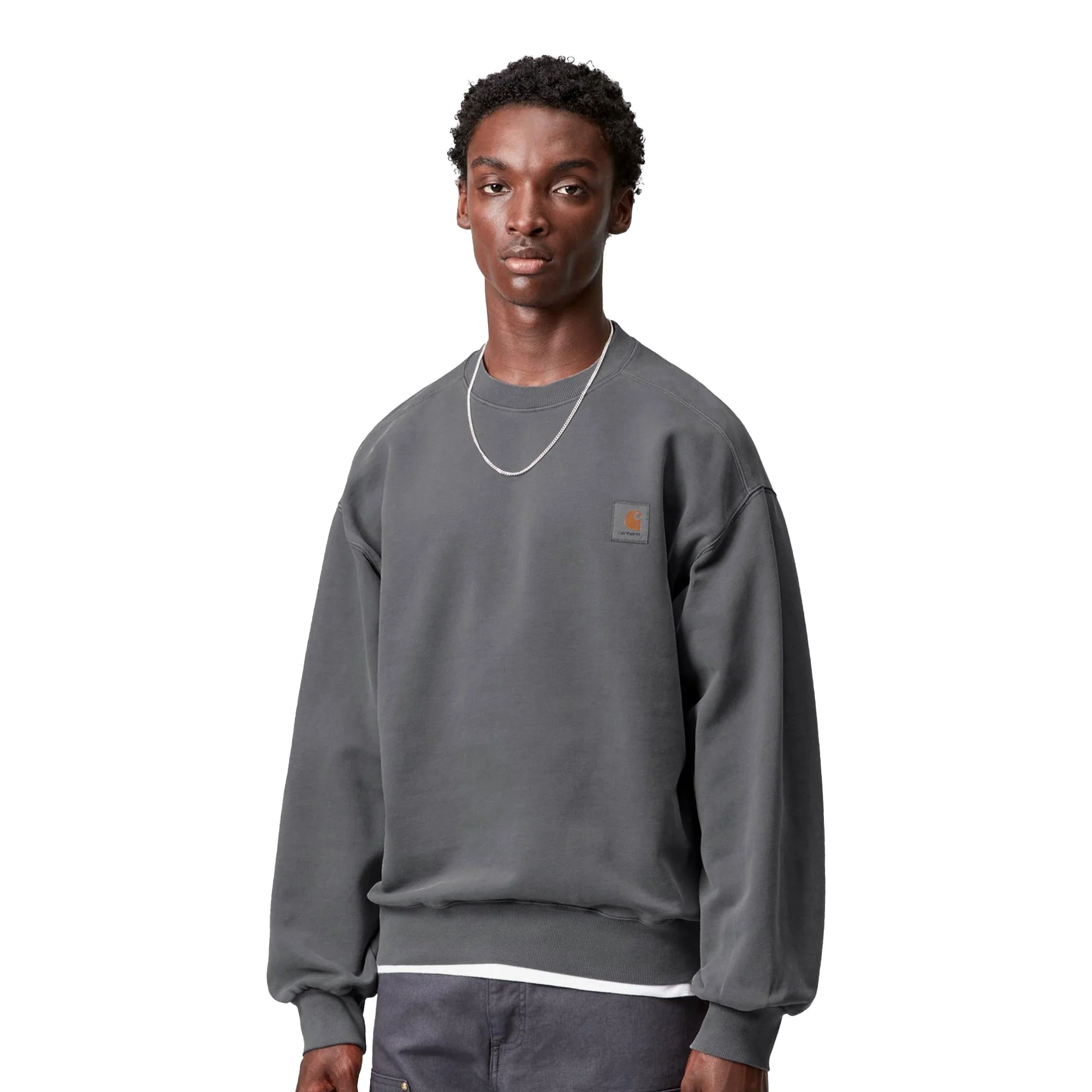 Carhartt WIP Vista Sweat Black garment dyed